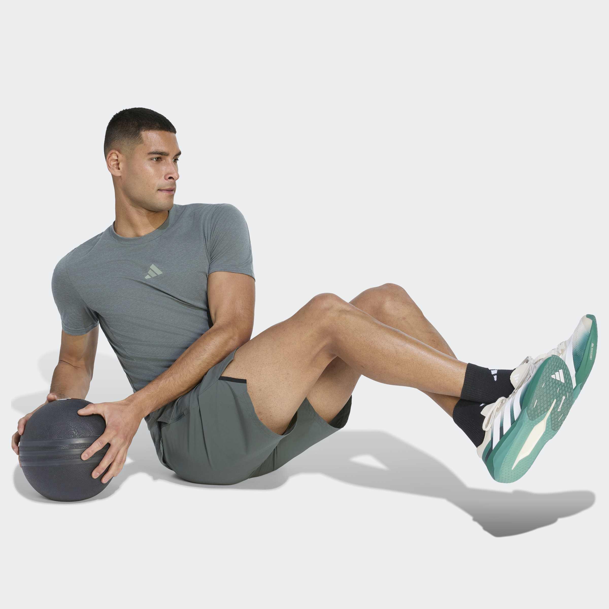 Designed for Training Workout Shorts, Grey, A701_ONE, large image number 4