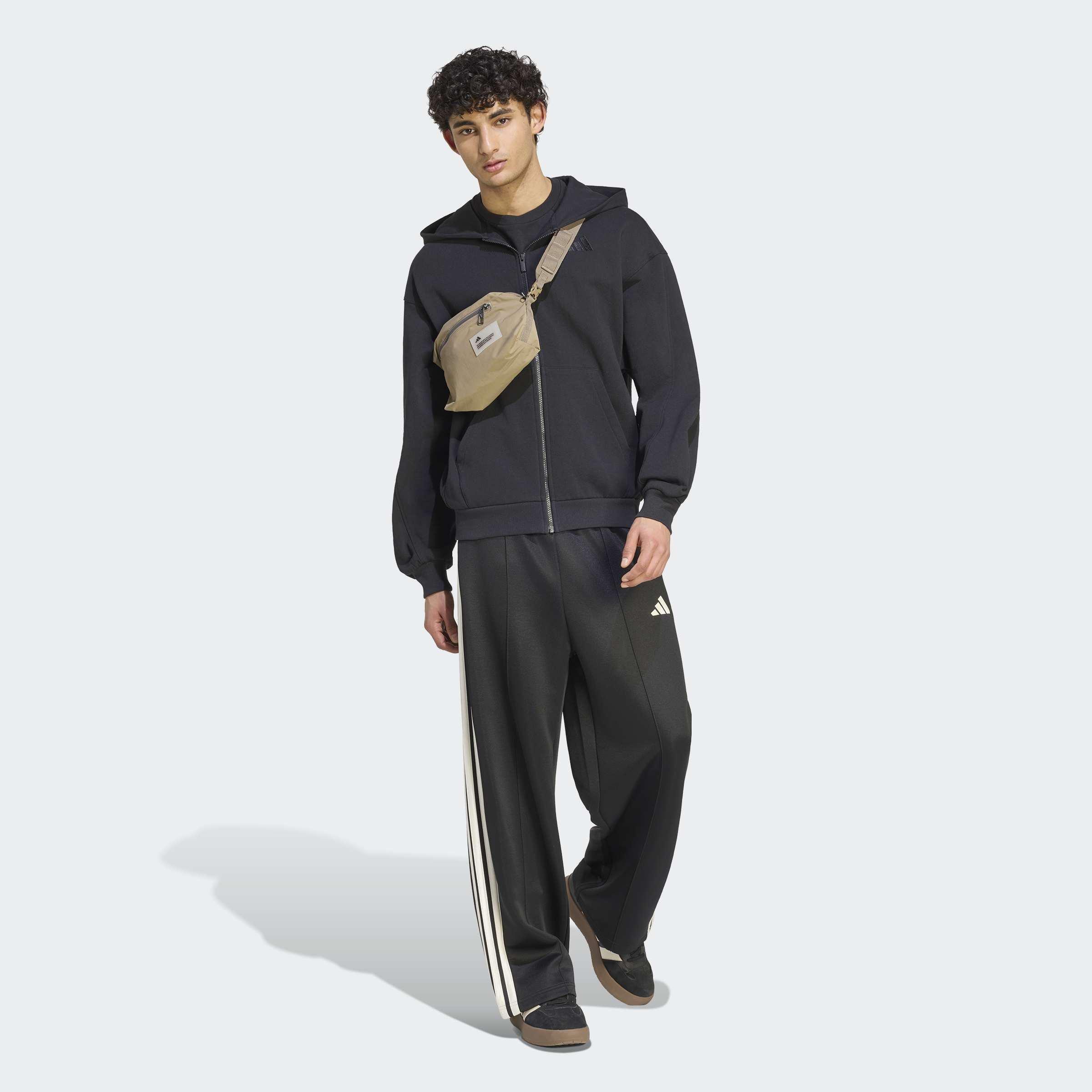 adidas Kit Small Logo Full-Zip Hoodie, Black, A701_ONE, large image number 4