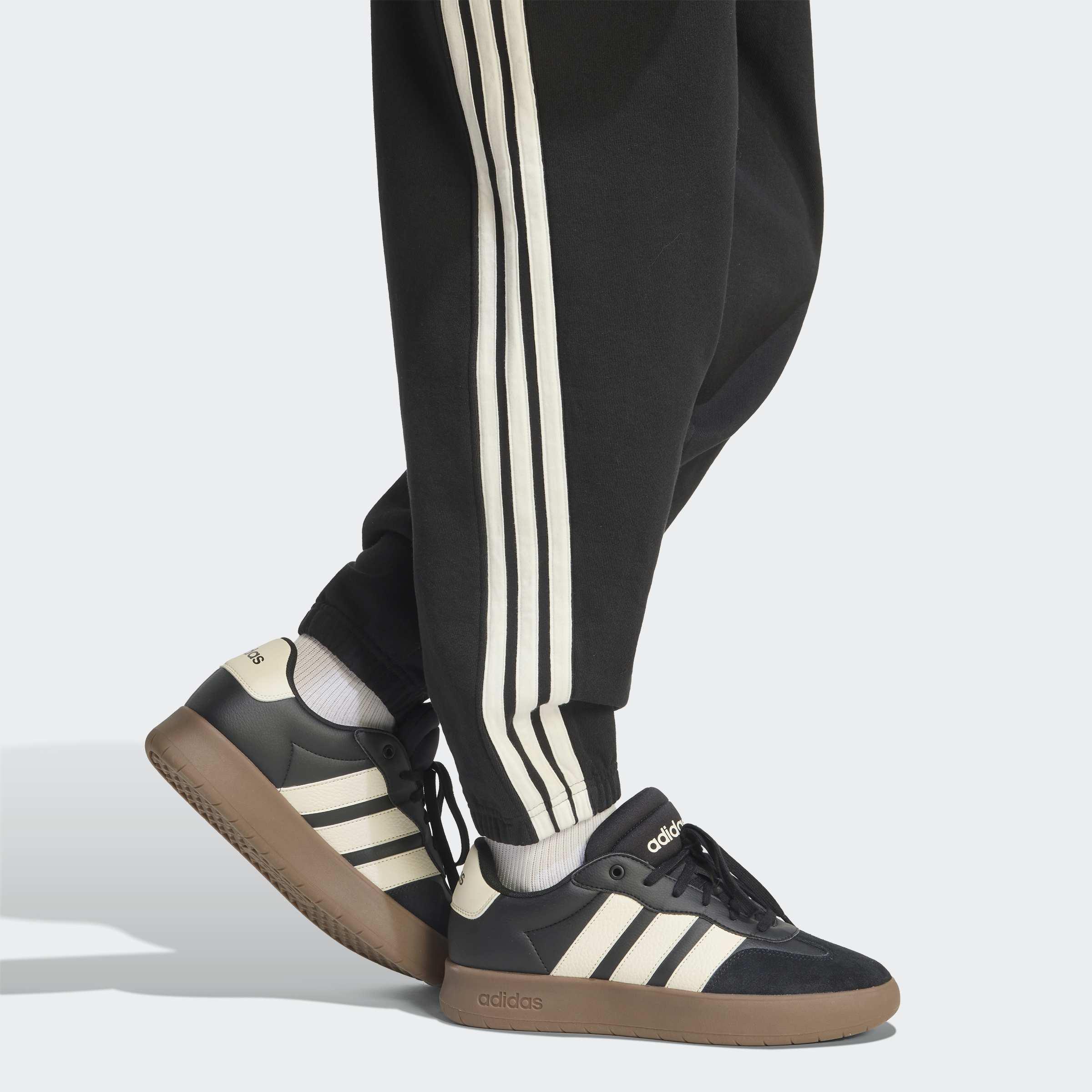 adidas Kit 3-Stripes Regular Cuffed Joggers, Black, A701_ONE, large image number 2