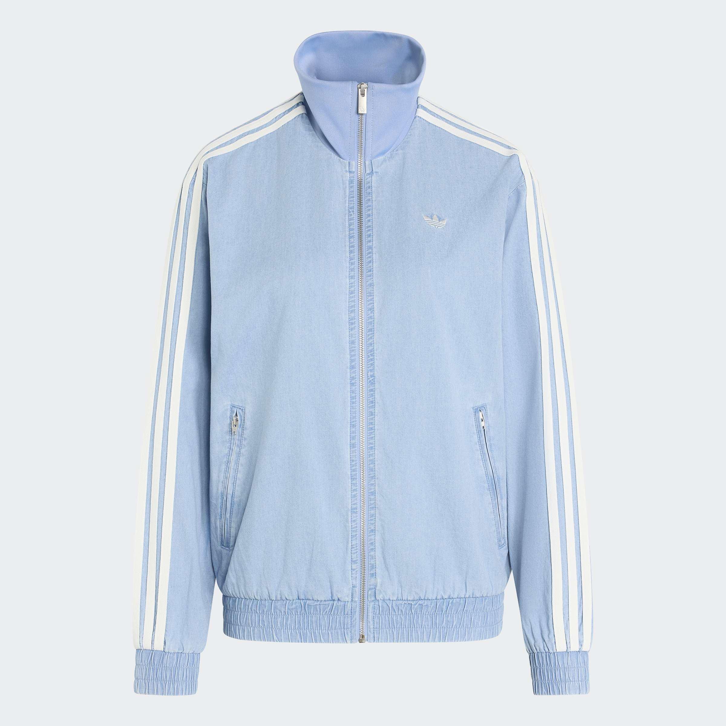 adidas Originals Summer Glow Light Denim Firebird Track Top, Blue