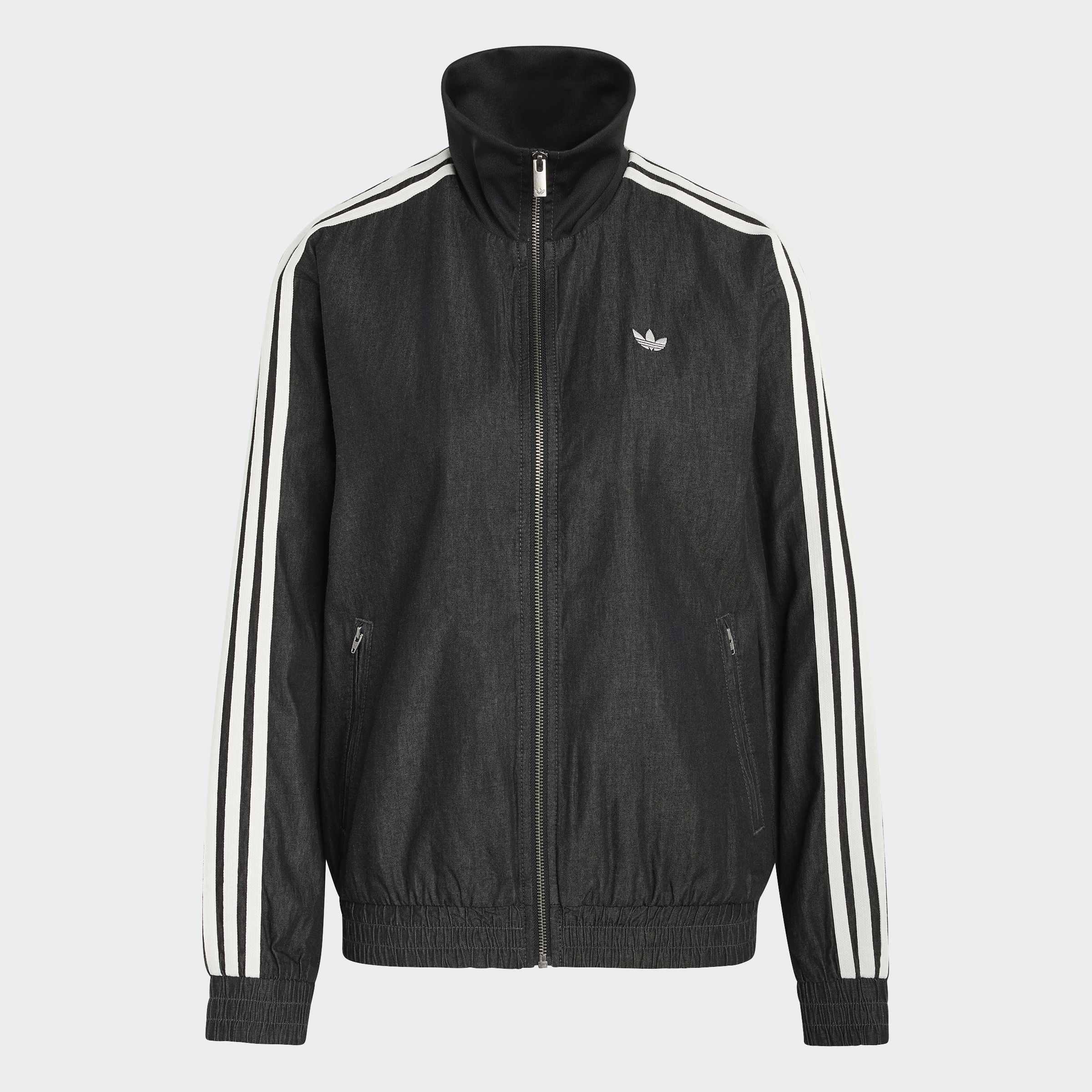 adidas Originals Summer Glow Light Denim Firebird Track Top, Black
