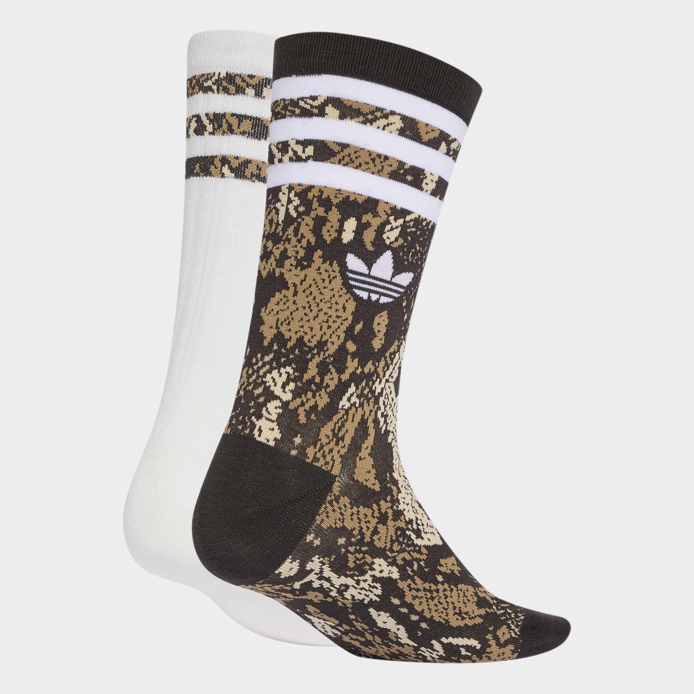 Snake Graphic Crew Socks 2 Pairs, Multicolour