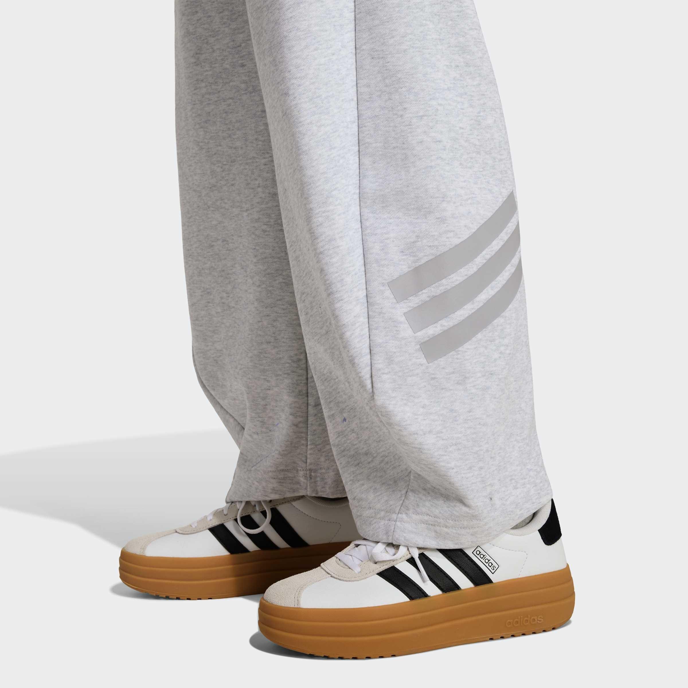 Kids Future Icons 3 Stripes Barrel Joggers Lgh, Grey, A701_ONE, large image number 2