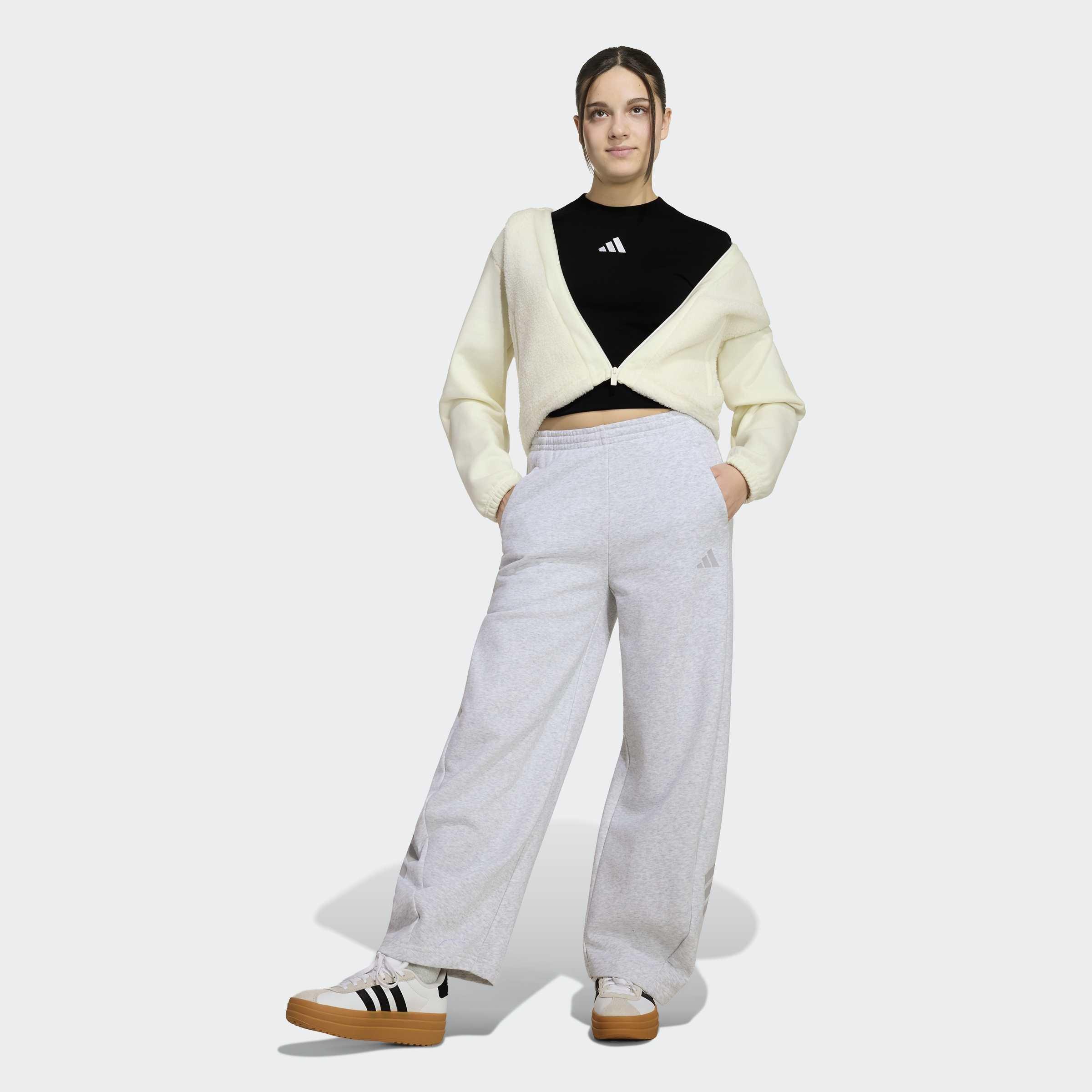 Kids Future Icons 3 Stripes Barrel Joggers Lgh, Grey, A701_ONE, large image number 4