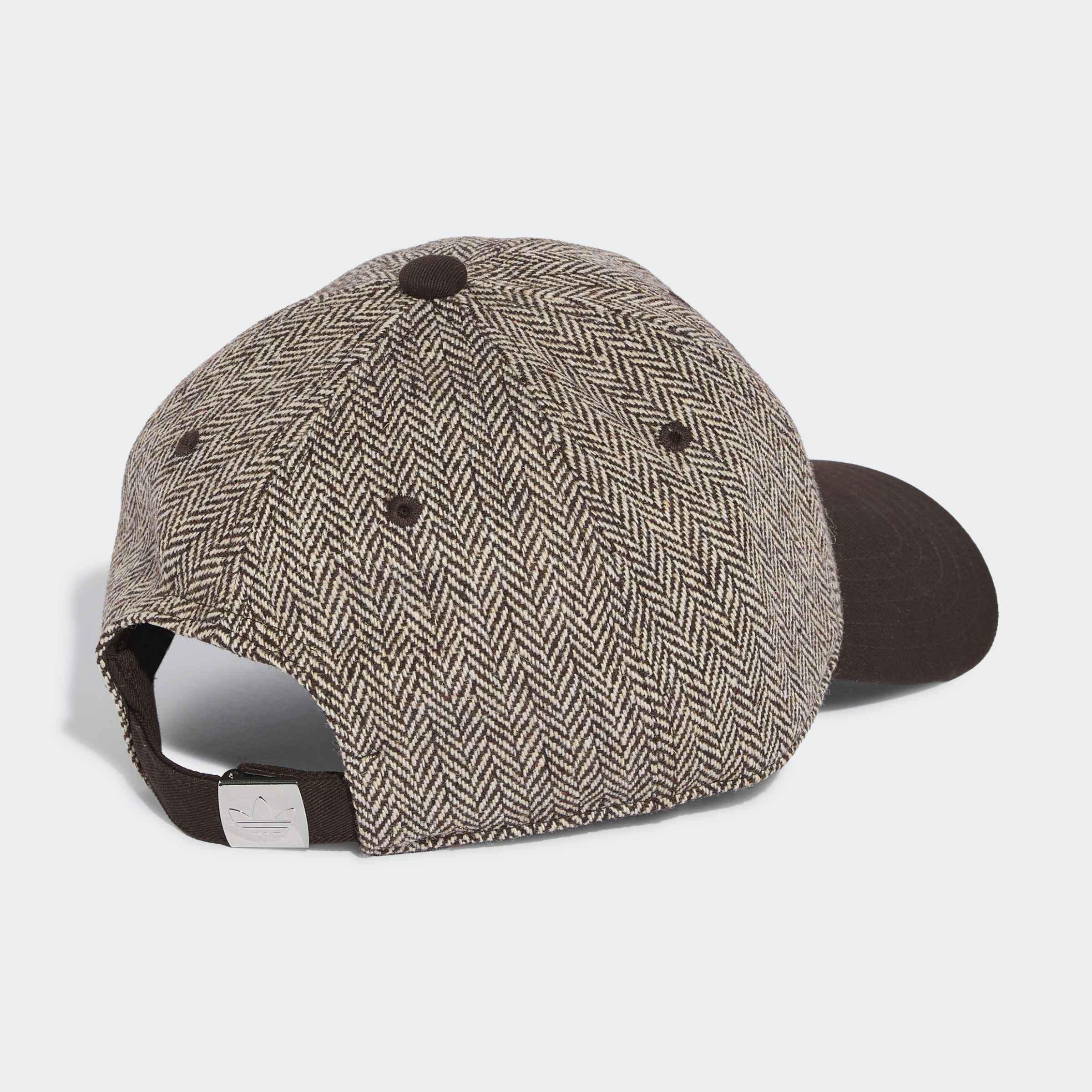 Unisex adidas Originals Tweed Baseball Cap, Brown