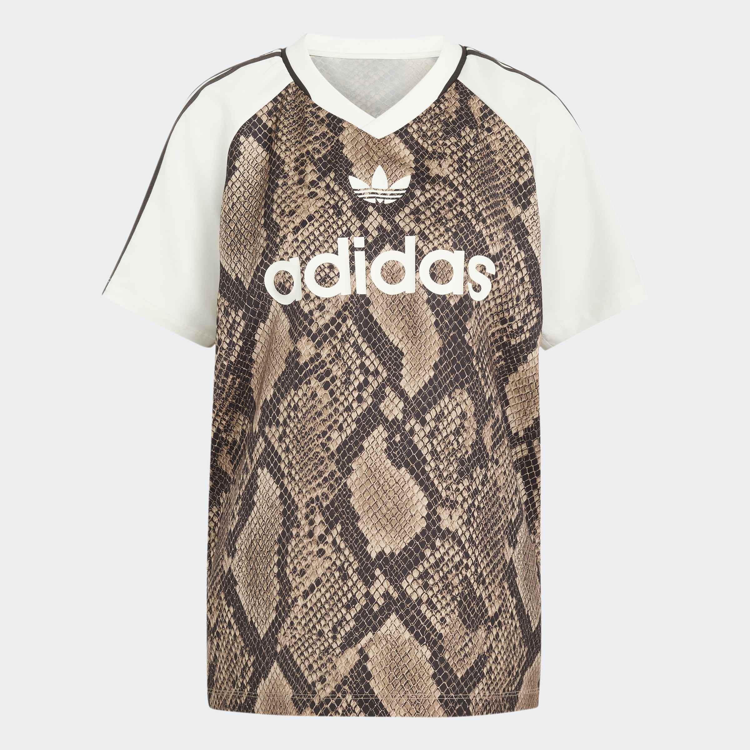Snake Print Satin Jersey, Beige