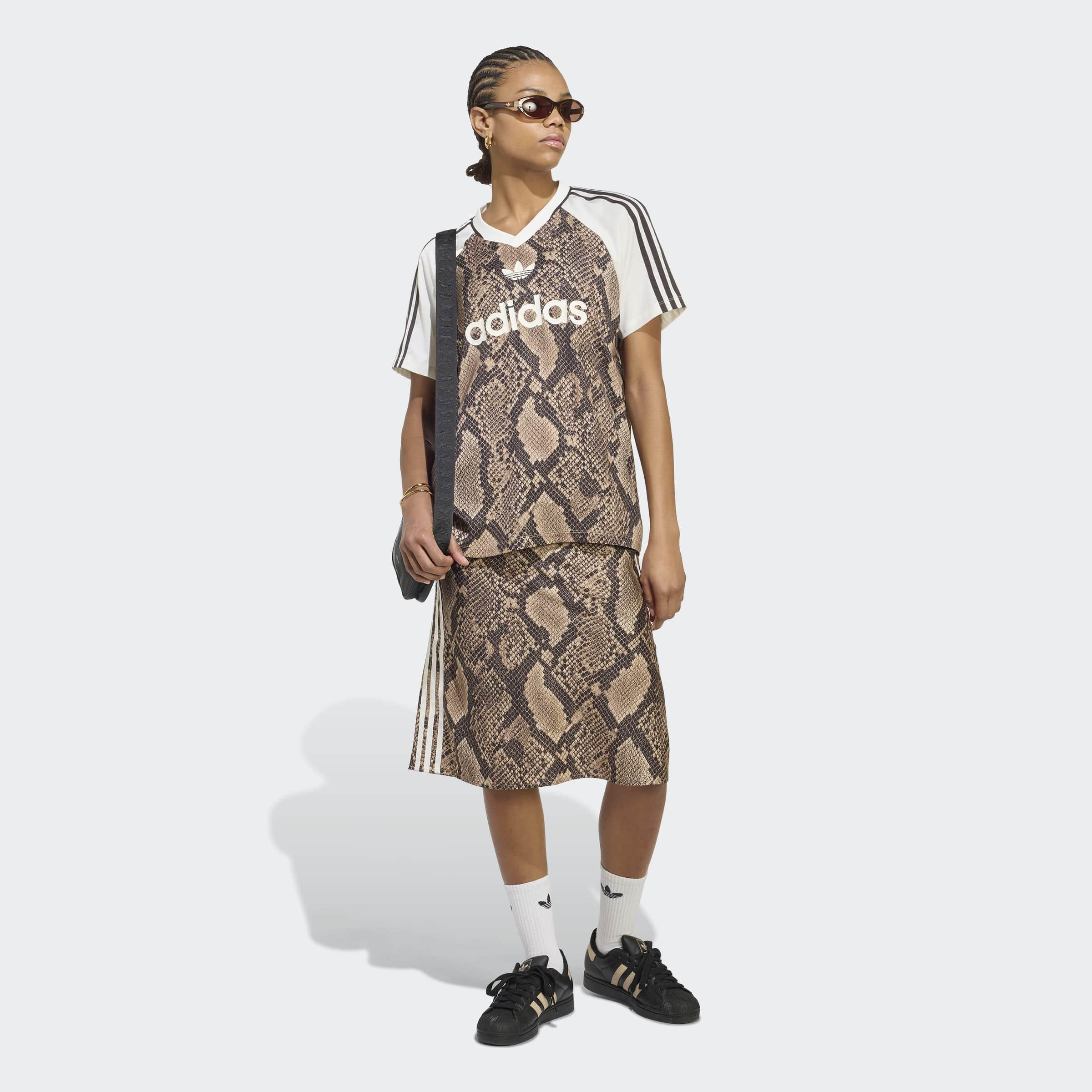 Snake Print Satin Jersey, Beige, A701_ONE, large image number 5