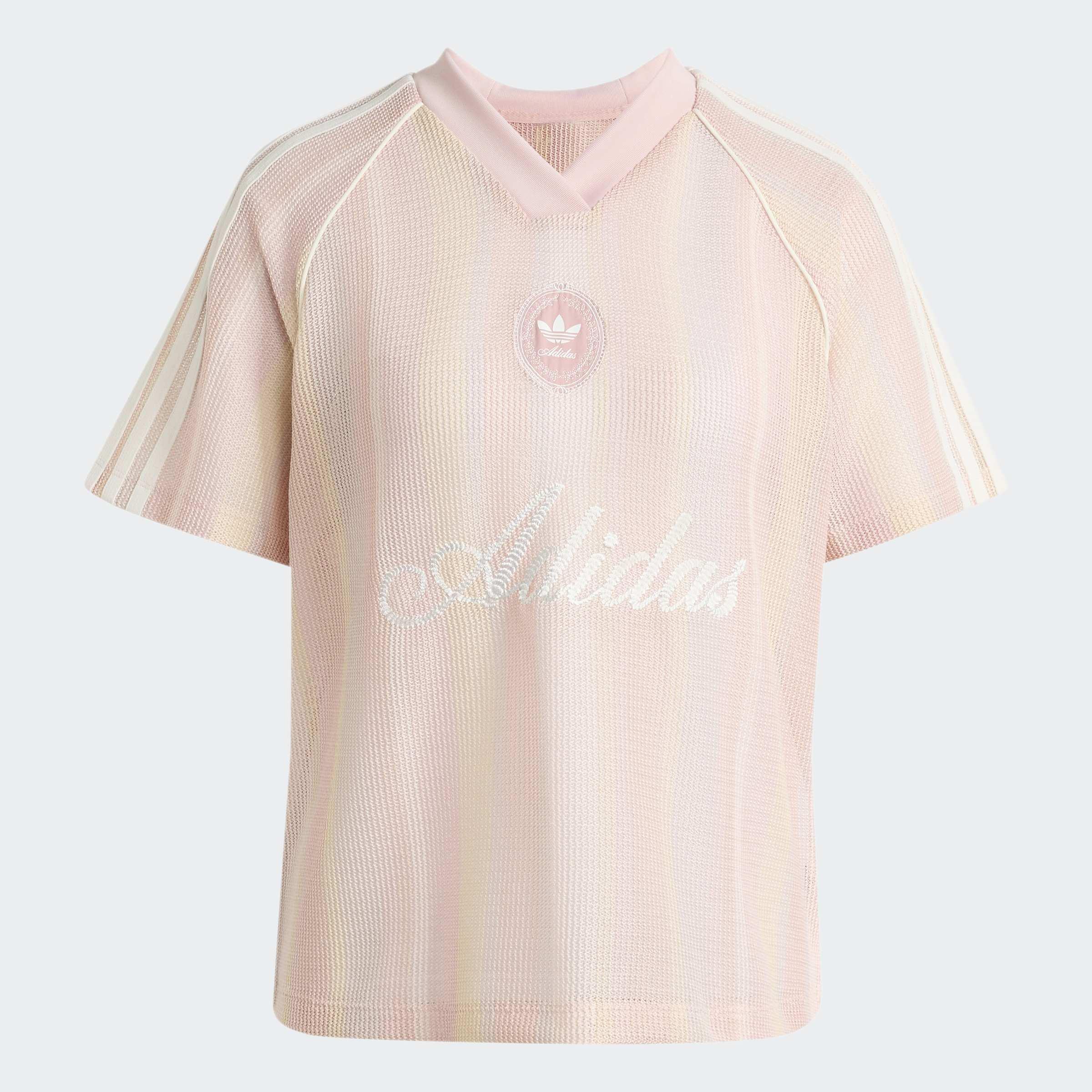adidas Originals Summer Glow Knitted Oversized Jersey, Pink