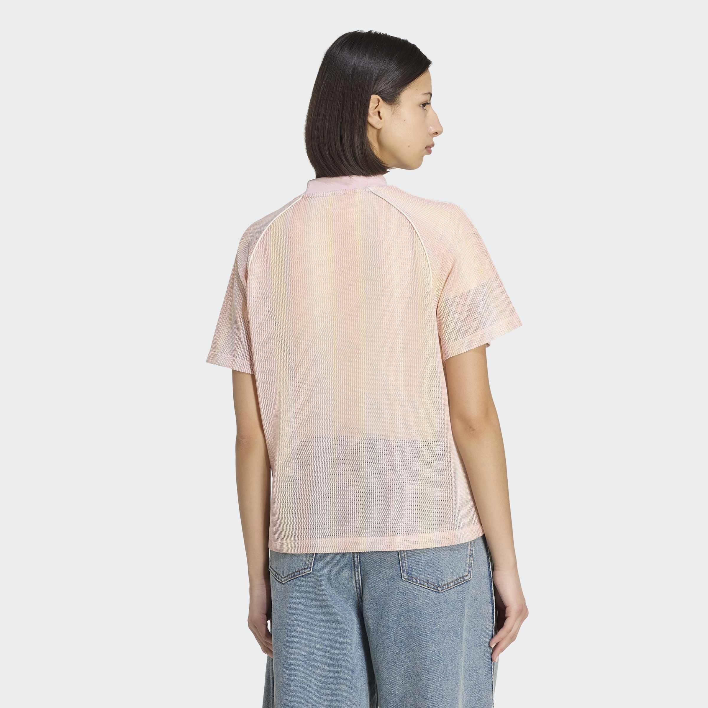 adidas Originals Summer Glow Knitted Oversized Jersey, Pink