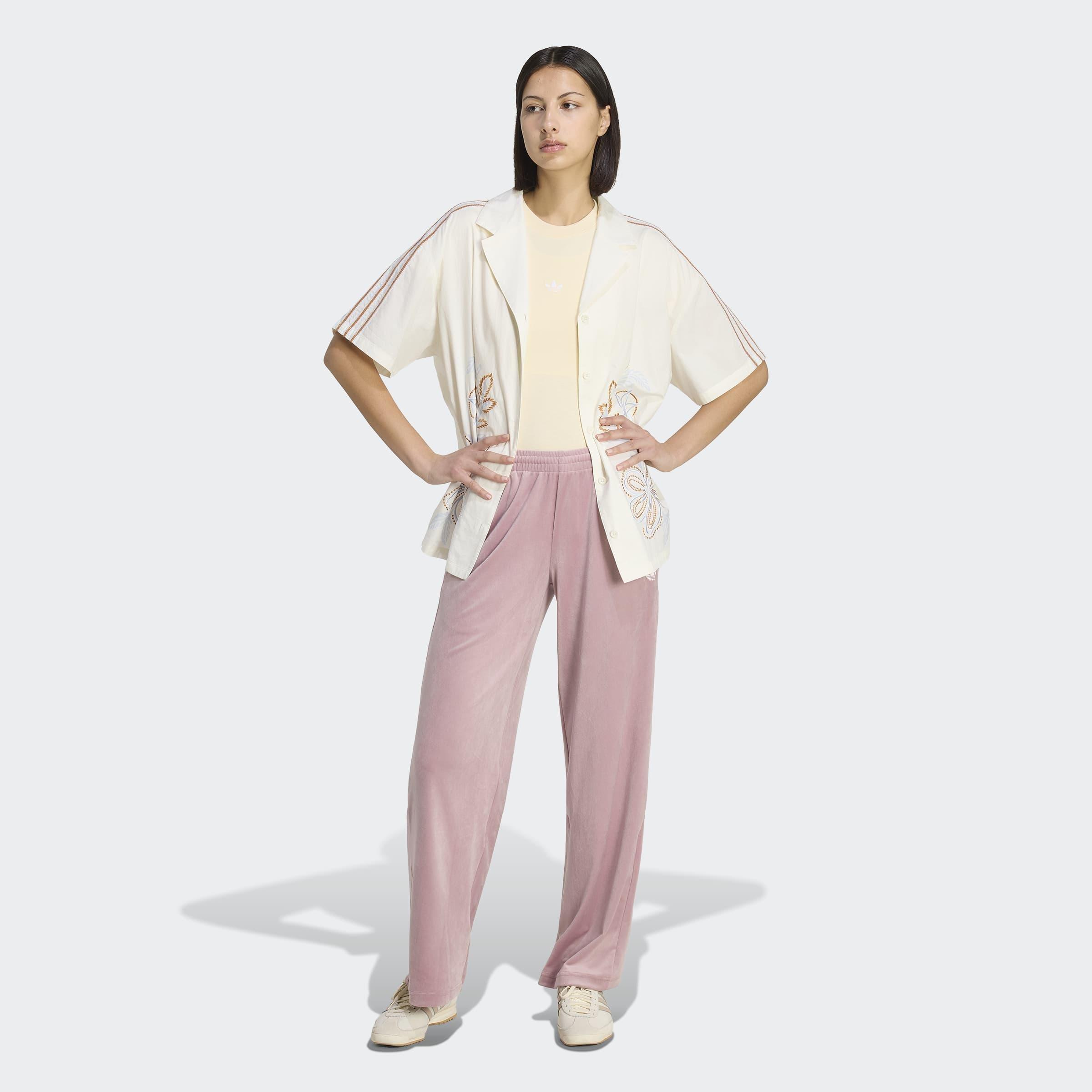 adidas Originals Summer Glow Resort Shirt, White, A701_ONE, large image number 5