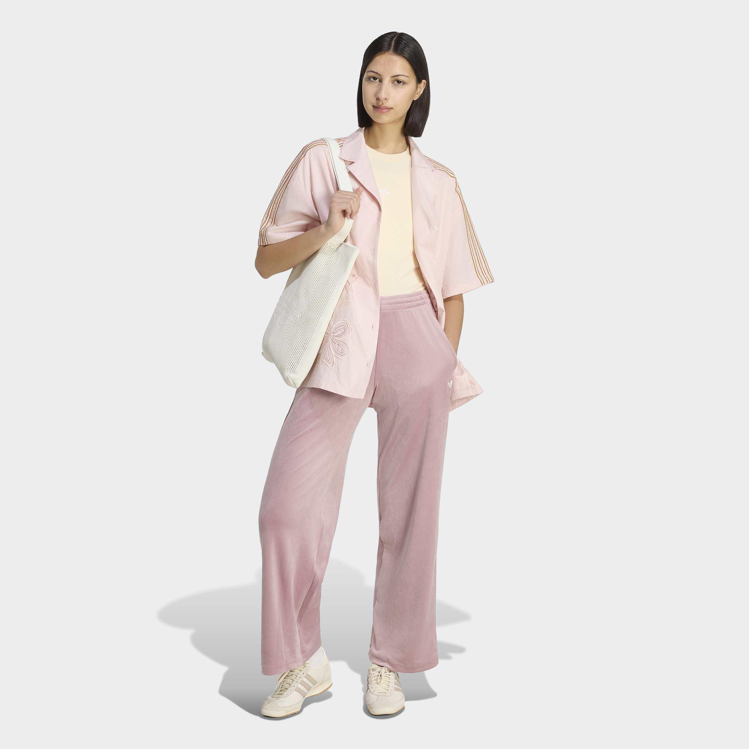 adidas Originals Summer Glow Resort Shirt, Pink, A701_ONE, large image number 5