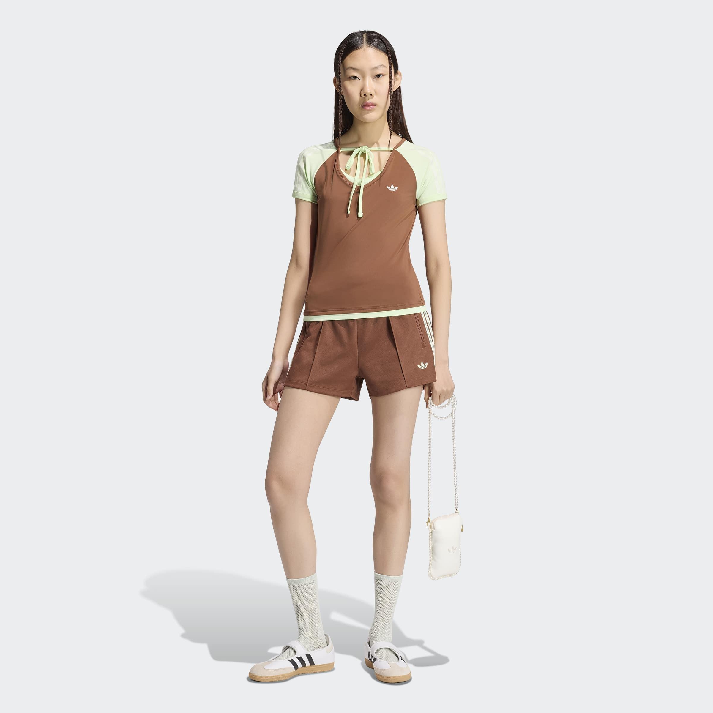 Adidas Originals Summer Glow Shorts, Brown, A701_ONE, large image number 3