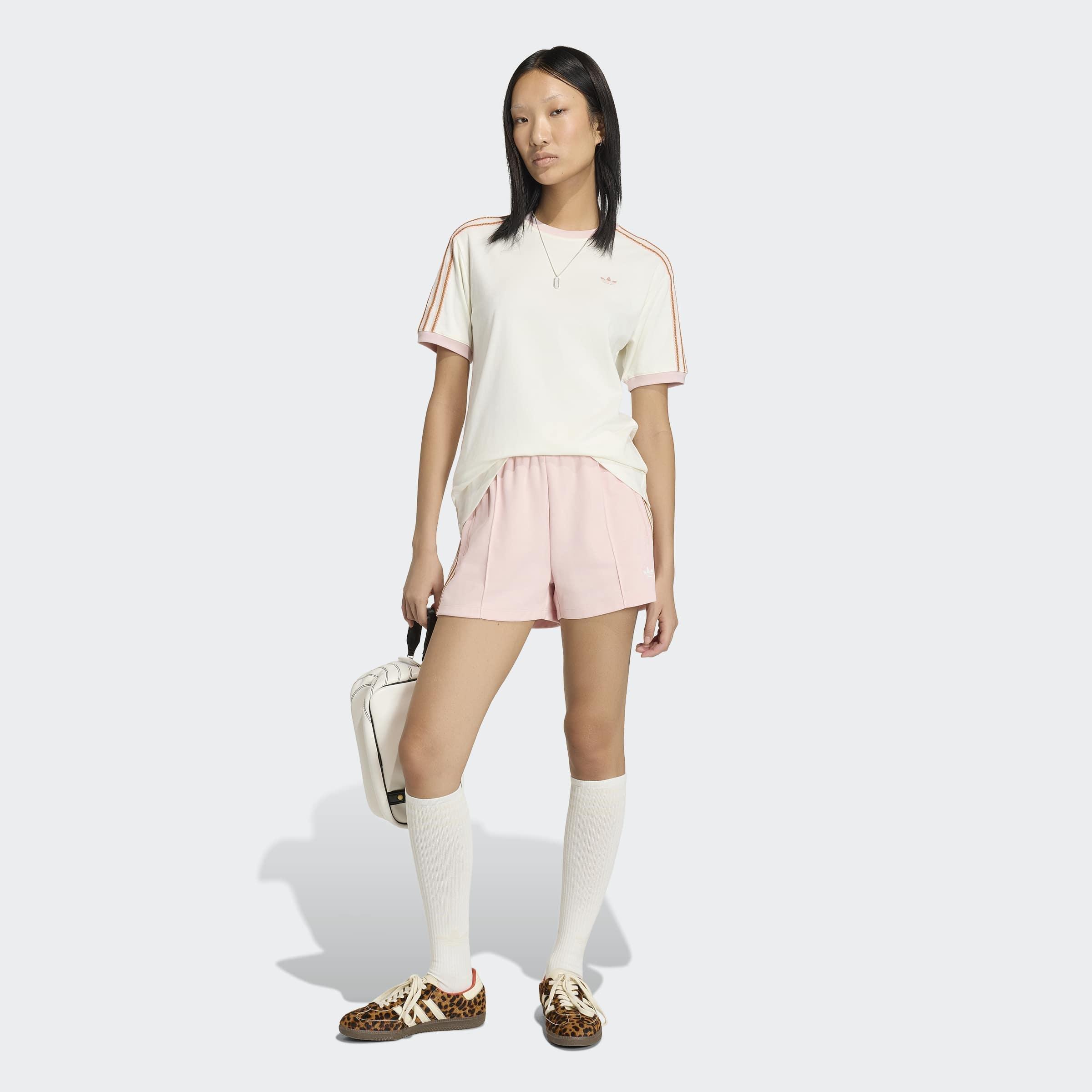 Adidas Originals Summer Glow Shorts, Pink, A701_ONE, large image number 4