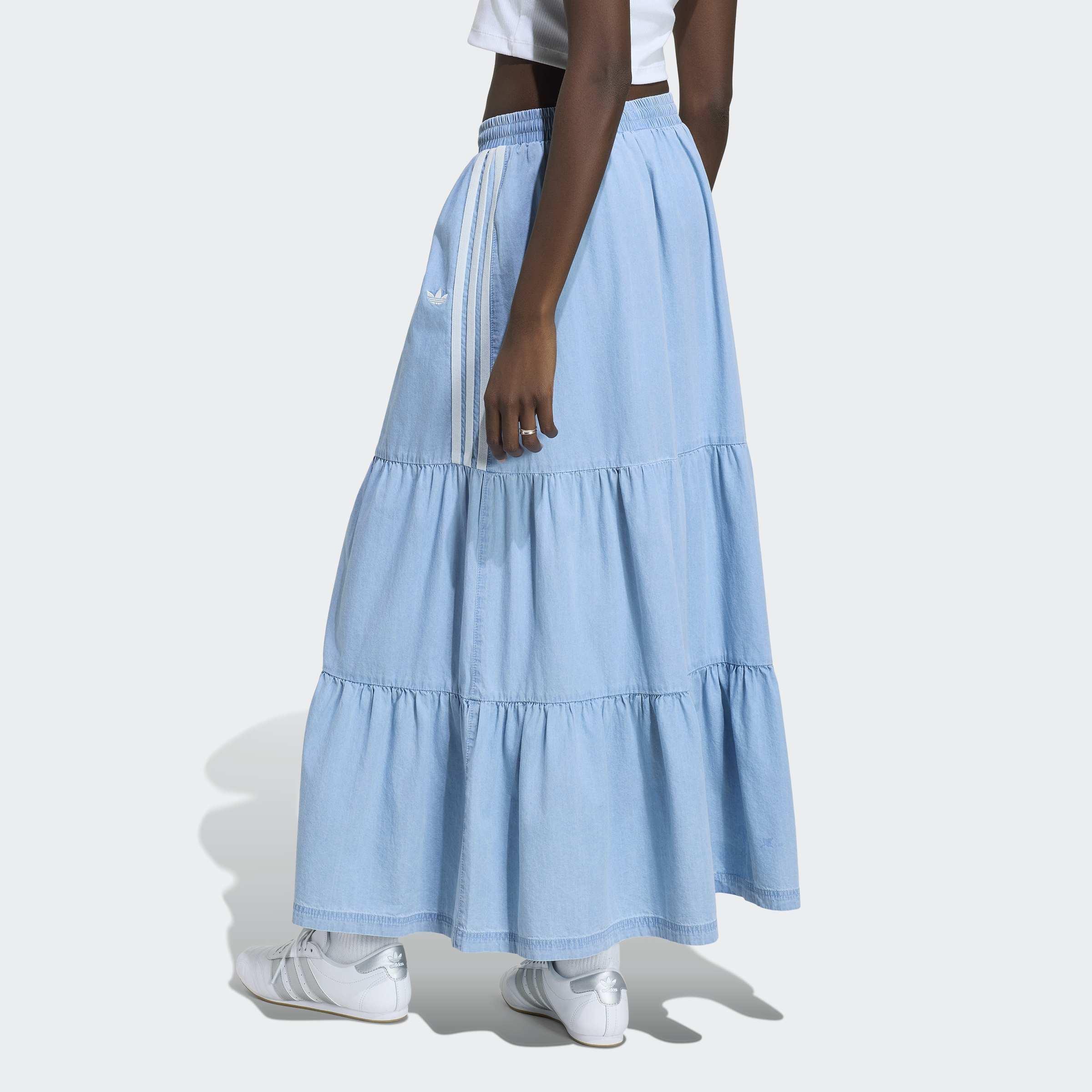 adidas Originals Summer Glow Denim Skirt, Blue