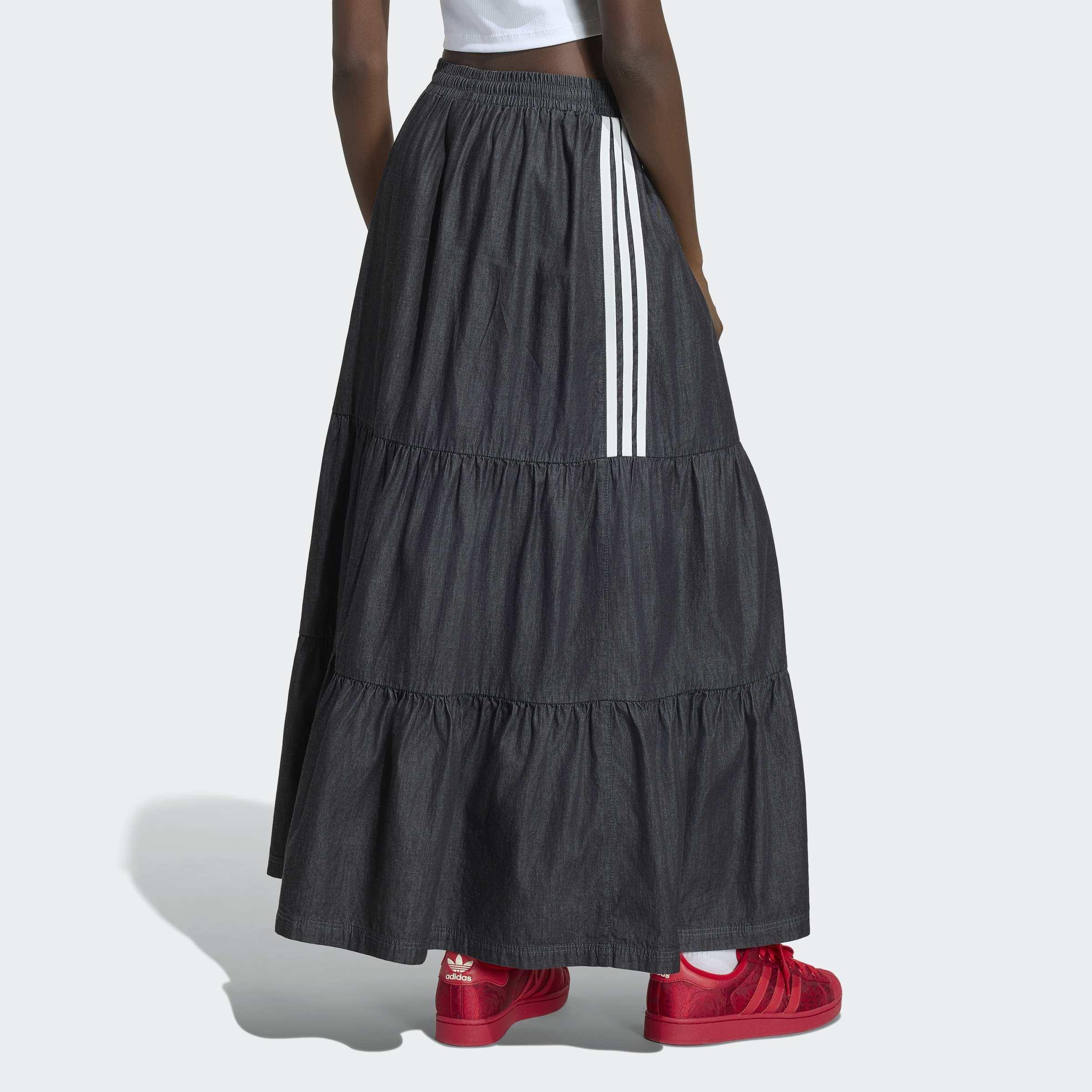 adidas Originals Summer Glow Denim Skirt, Black