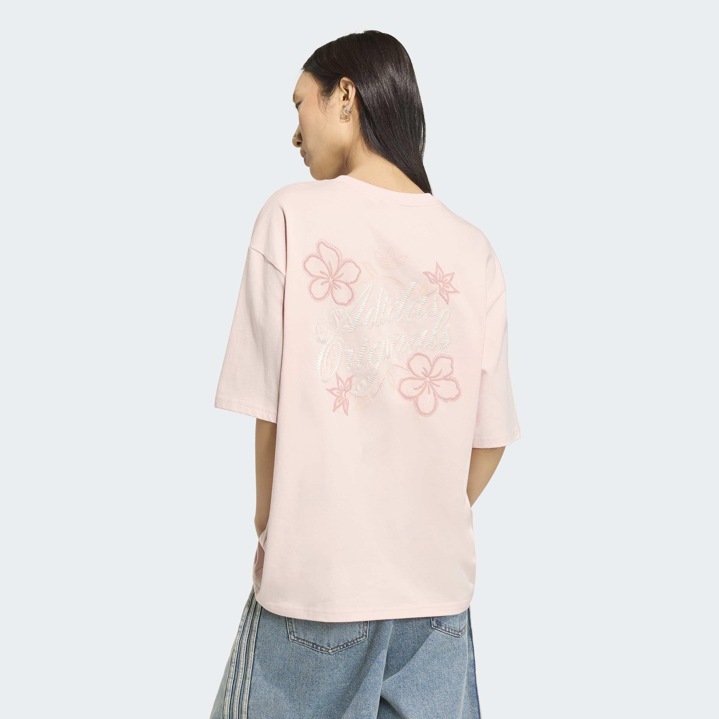 Adidas Originals Summer Glow Graphics T-Shirt, Pink