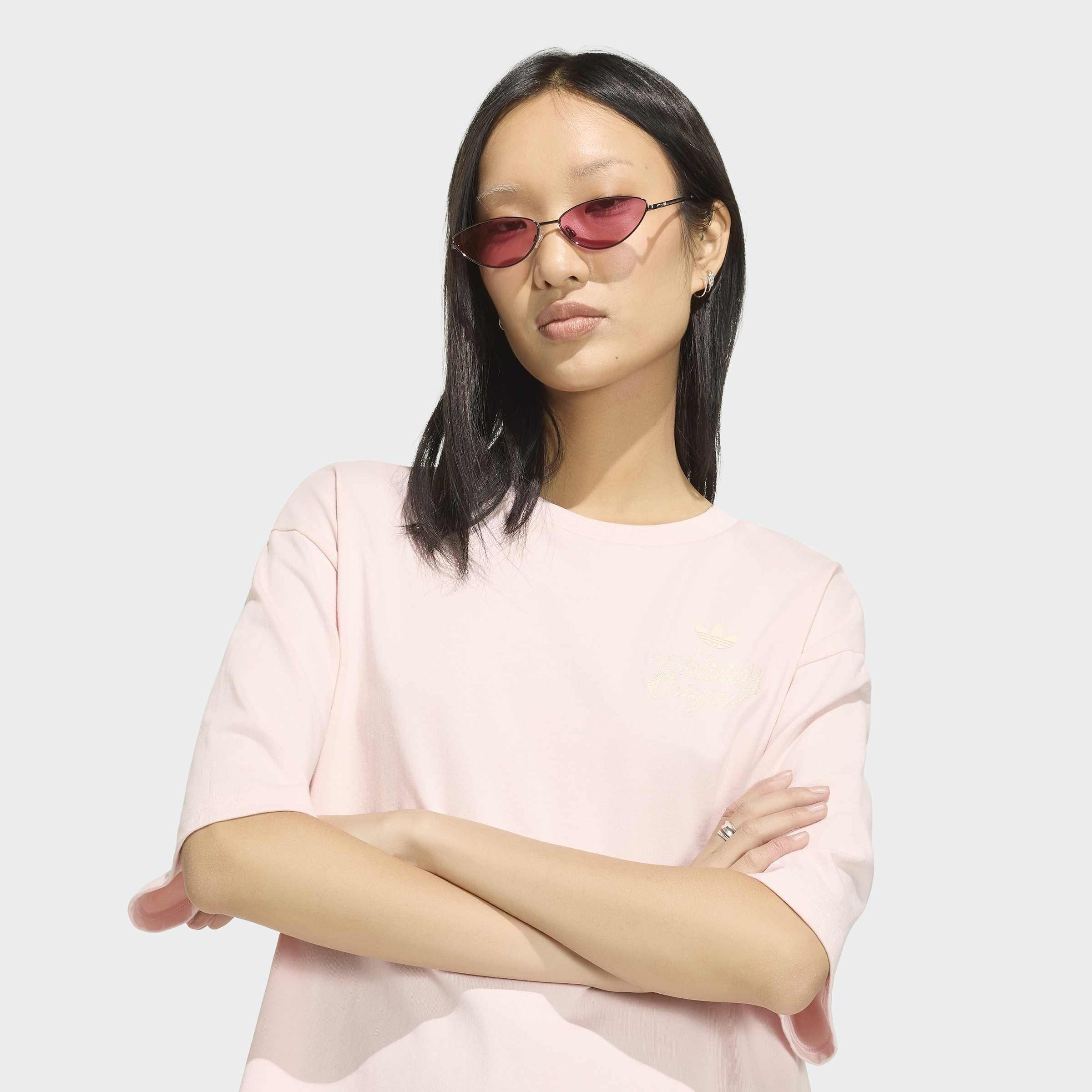 Adidas Originals Summer Glow Graphics T-Shirt, Pink