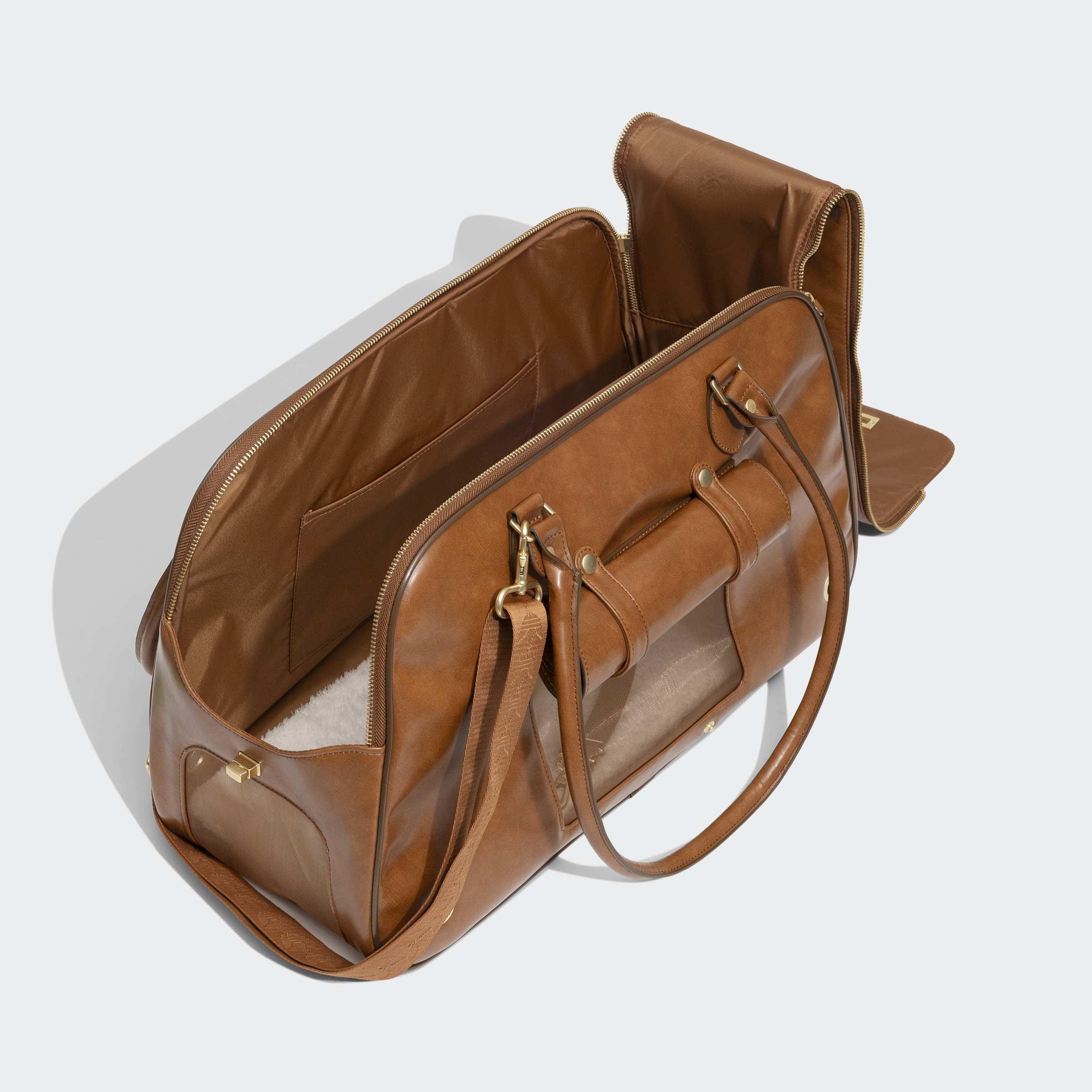 Unisex Pet Shoulder Bag Carrier, Brown, A701_ONE, large image number 9