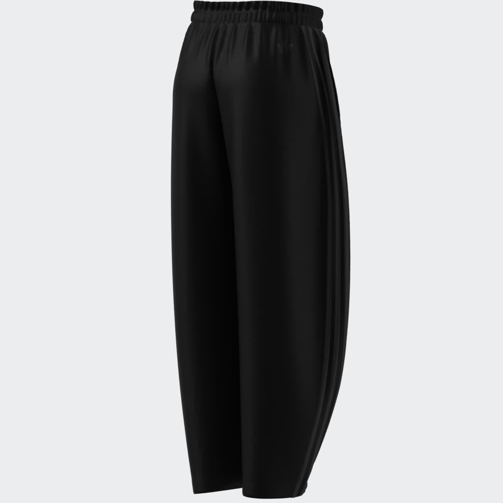 Barrel Leg Tracksuit Bottoms, Black