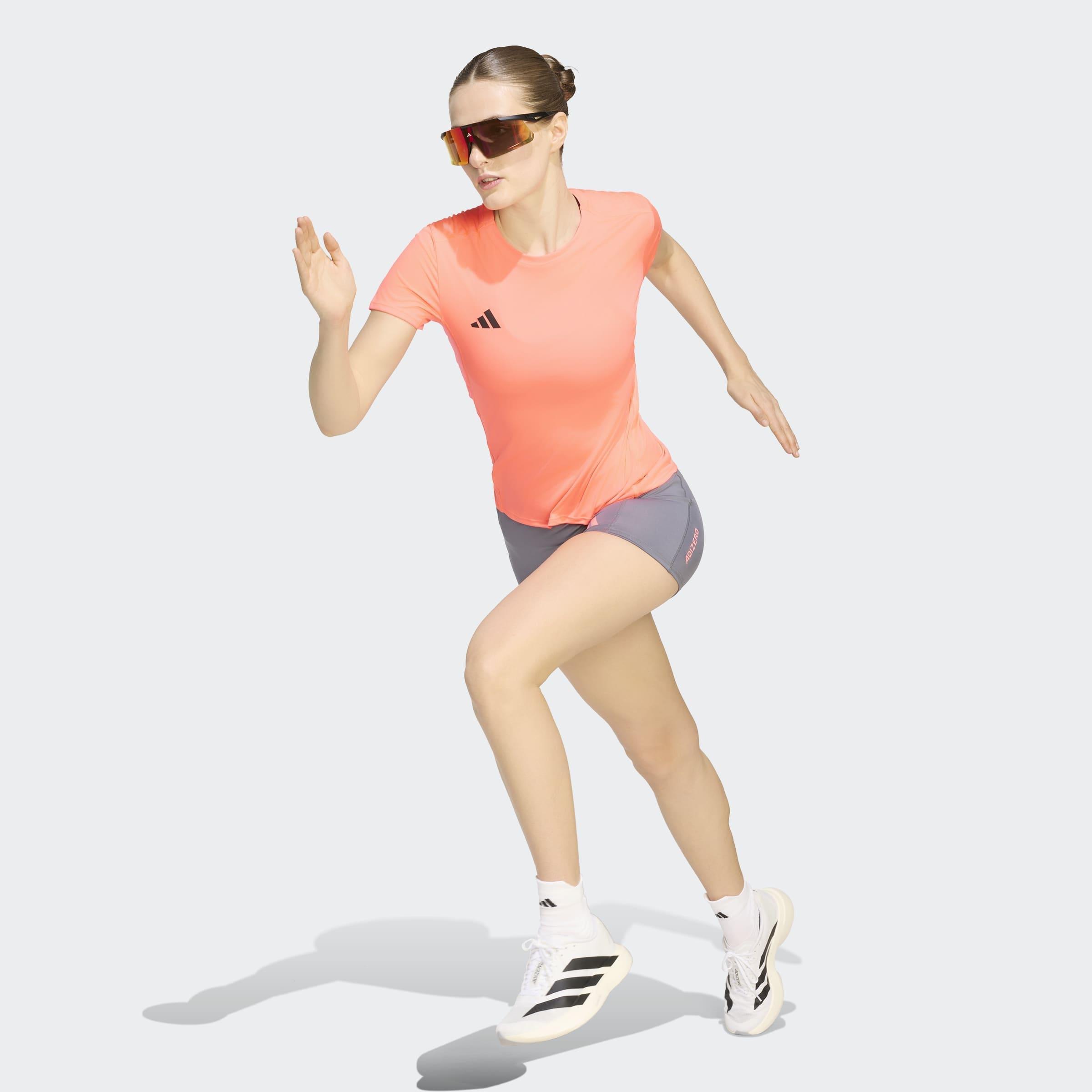 Adizero Essentials Running T-Shirt, Pink, A701_ONE, large image number 6