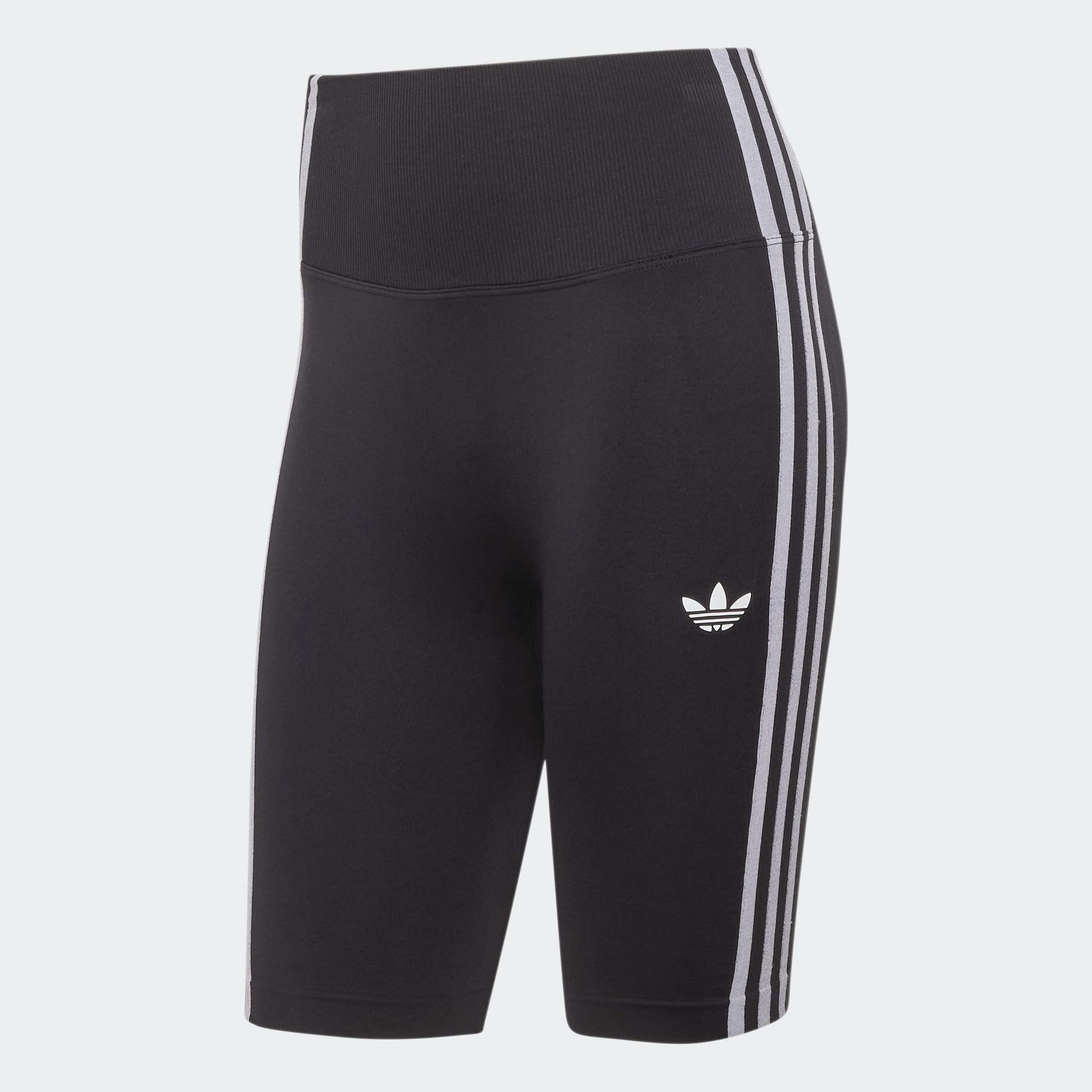 Essentials 3 Stripes Seamless Shorts 5 Inch, Black