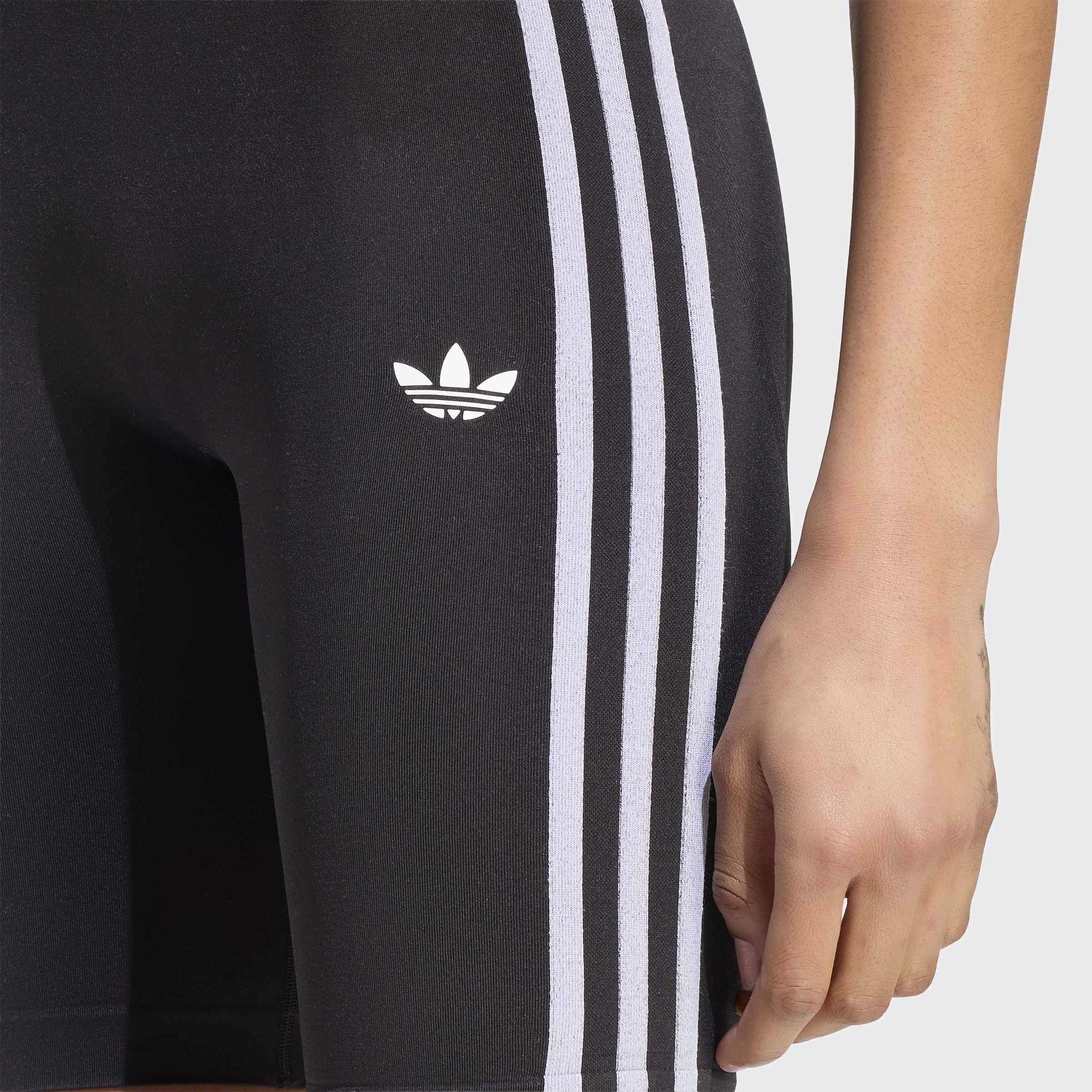 Essentials 3 Stripes Seamless Shorts 5 Inch, Black, A701_ONE, large image number 3