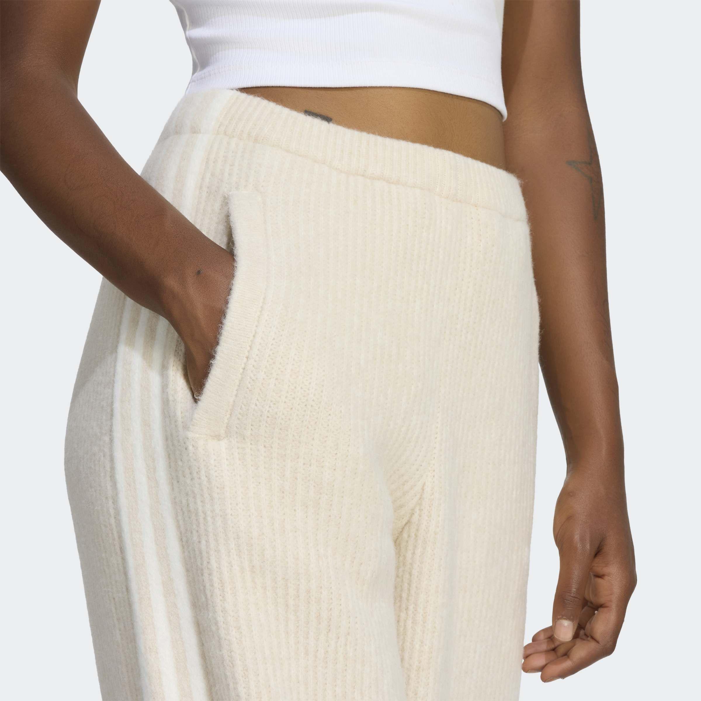 adidas Originals By Jennie Knitted Losse Joggers, Beige, A701_ONE, large image number 2