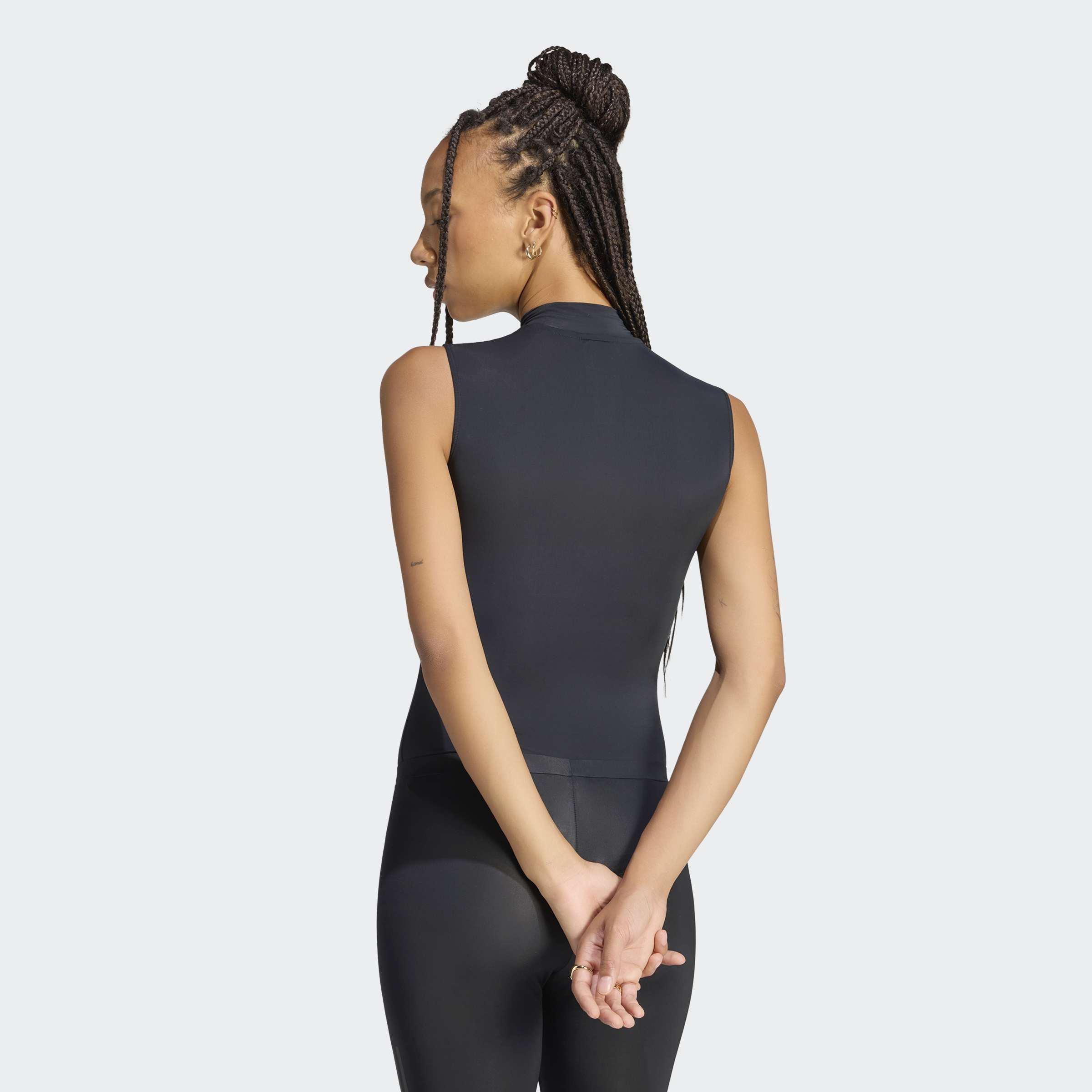 adidas Originals By Jennie Sheer Sleeveless Bodysuit, Black, A701_ONE, large image number 1