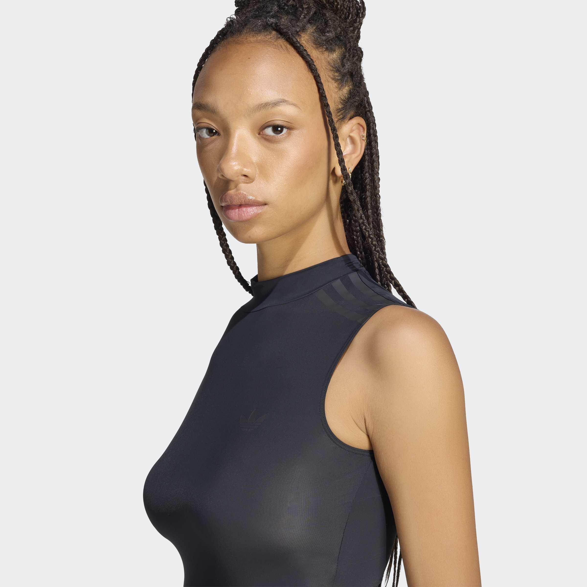 adidas Originals By Jennie Sheer Sleeveless Bodysuit, Black, A701_ONE, large image number 3