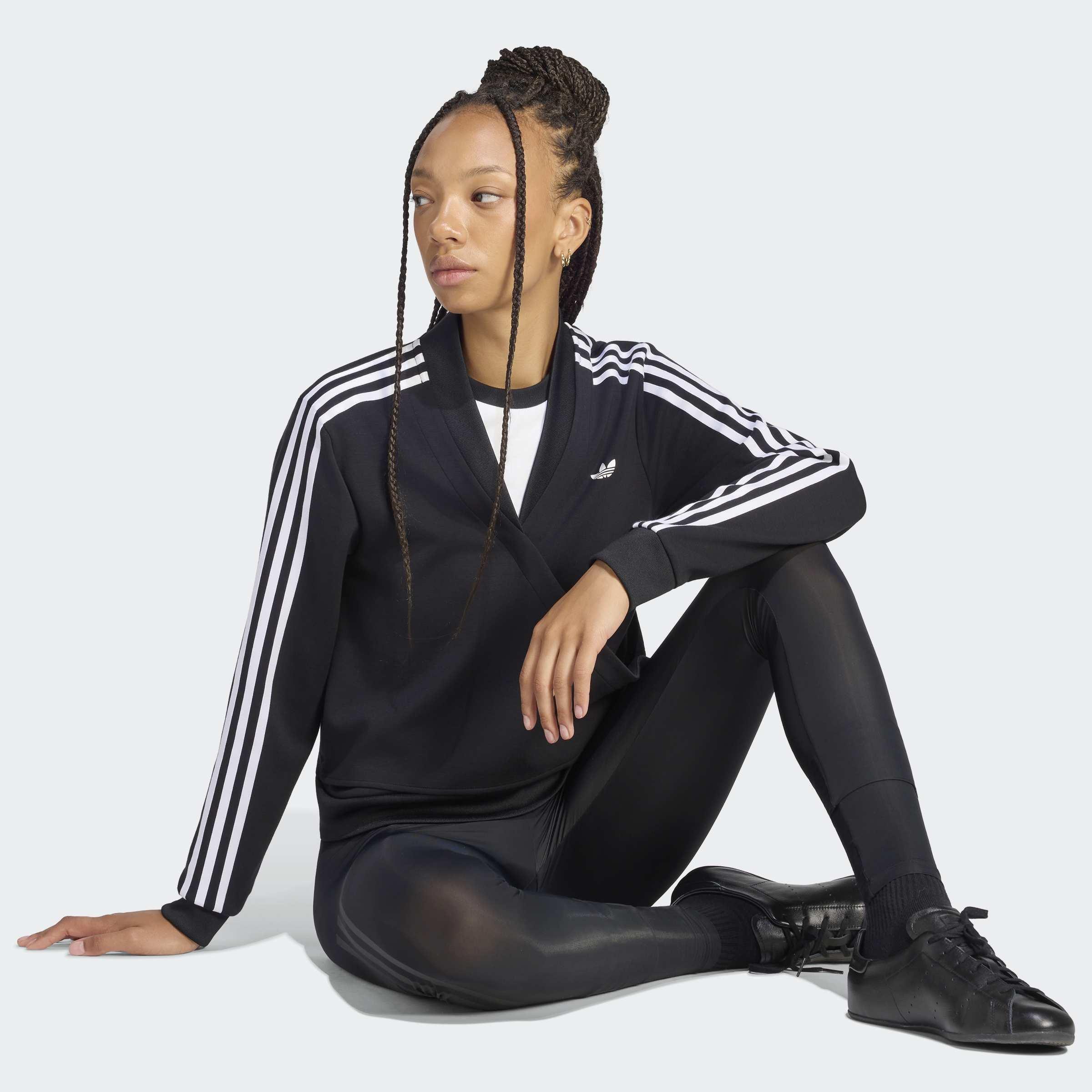 Adiluna Season 2 Wrap Around Sstr Track Top, Black, A701_ONE, large image number 4