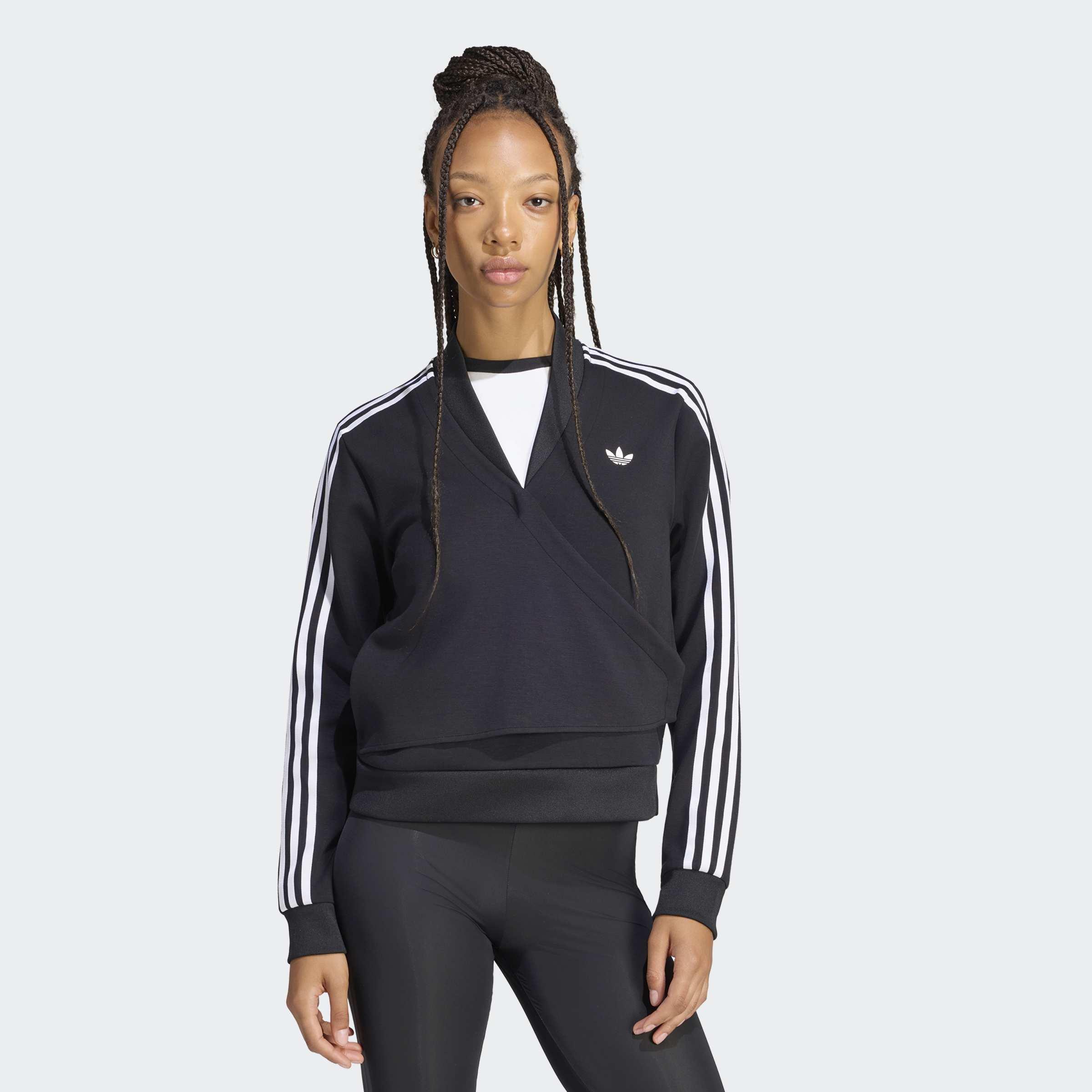 Adiluna Season 2 Wrap Around Sstr Track Top, Black, A701_ONE, large image number 5