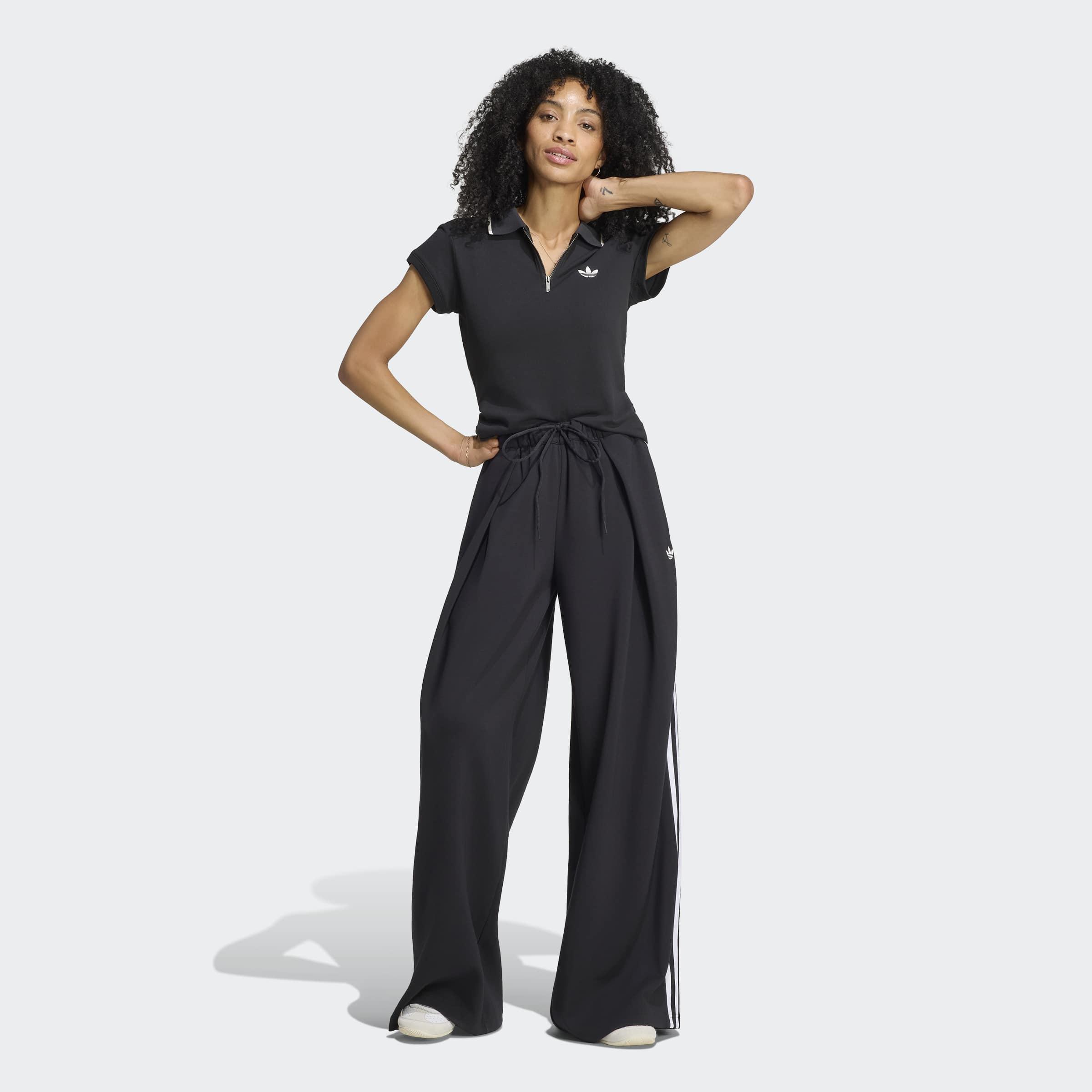 Adiluna Season 2 X Jennie Pleated Track Tracksuit Bottoms, Black, A701_ONE, large image number 4