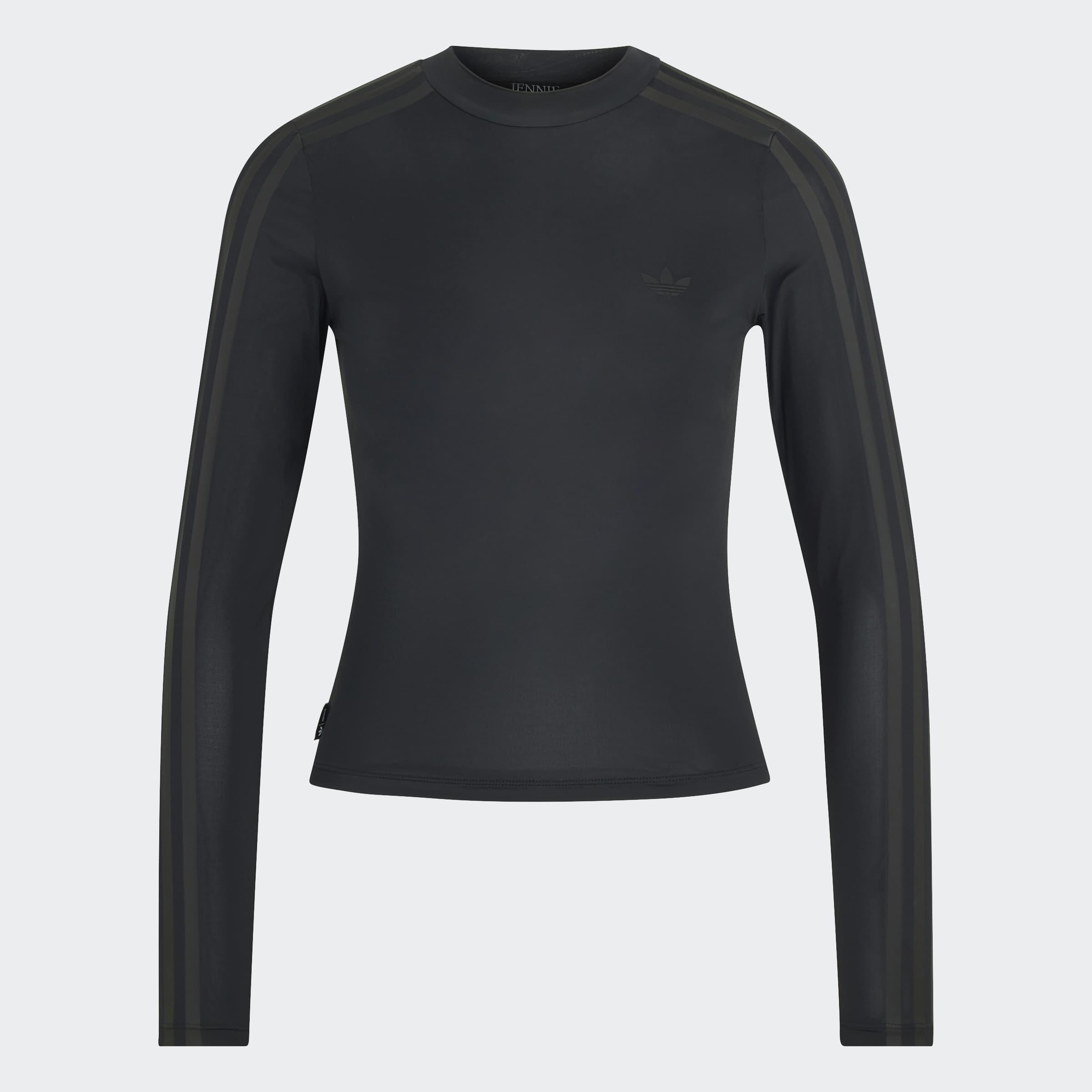 adidas Originals By Jennie Sheer Long Sleeve Long-Sleeve Top, Black