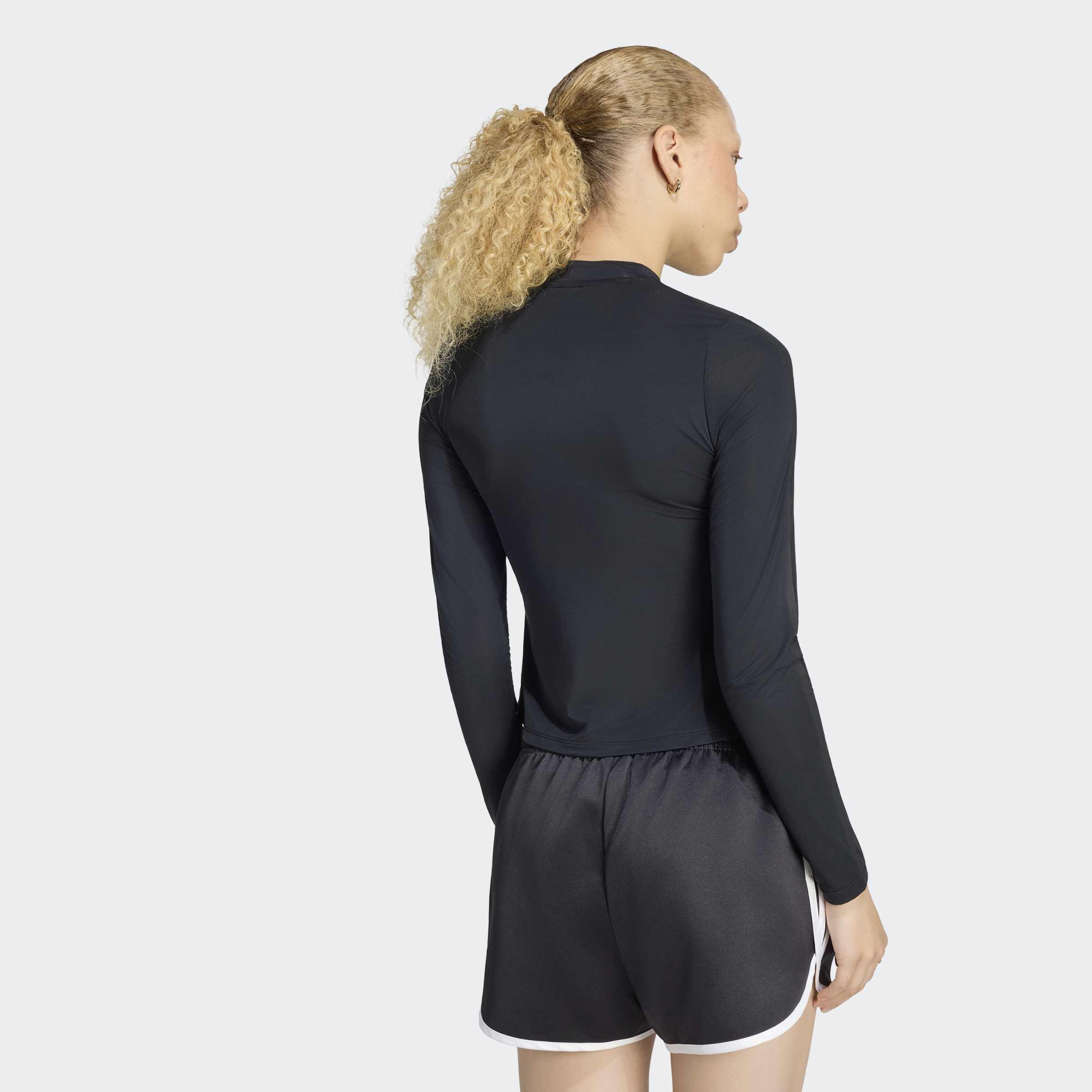adidas Originals By Jennie Sheer Long Sleeve Long-Sleeve Top, Black