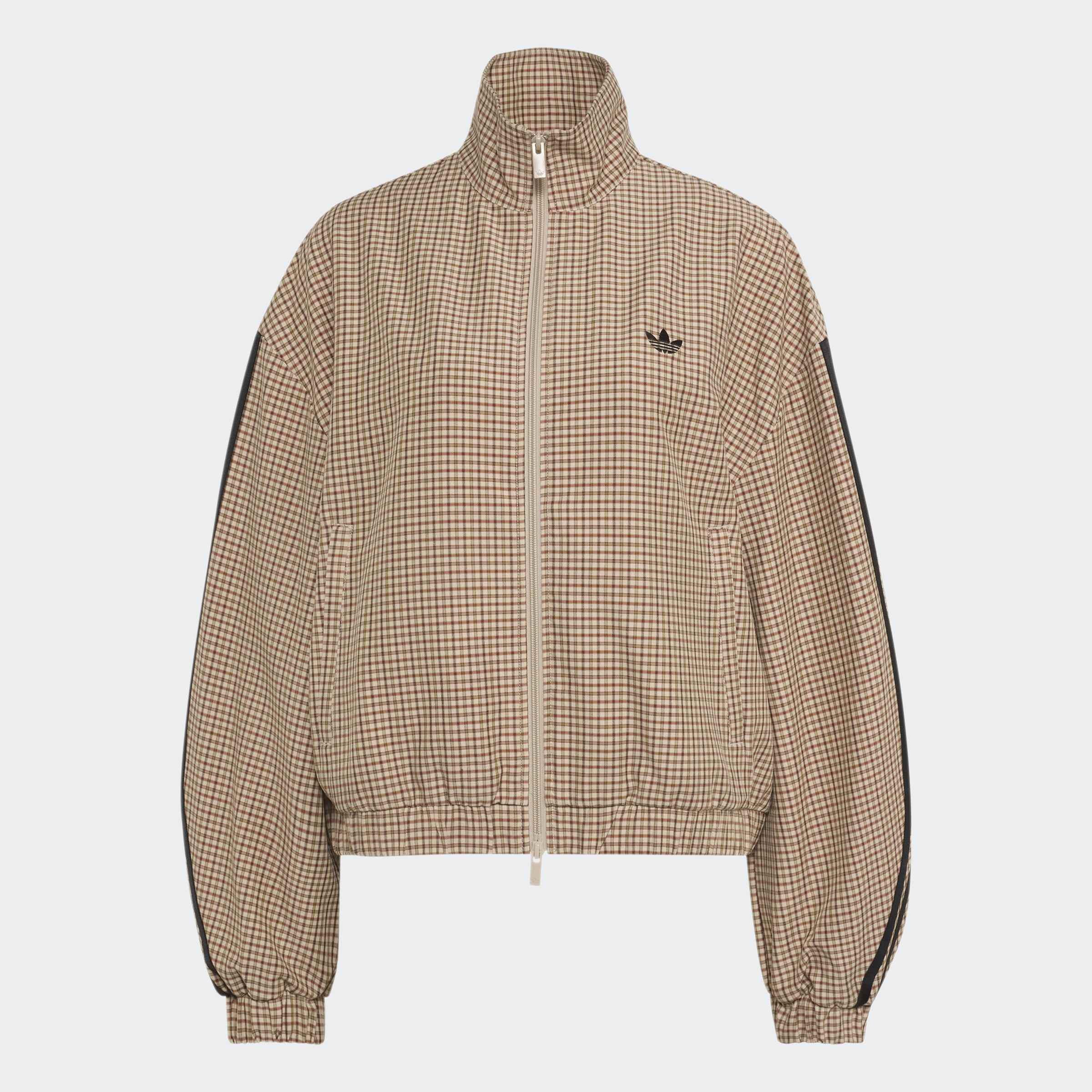 Checks Track Top, Beige, A701_ONE, large image number 0