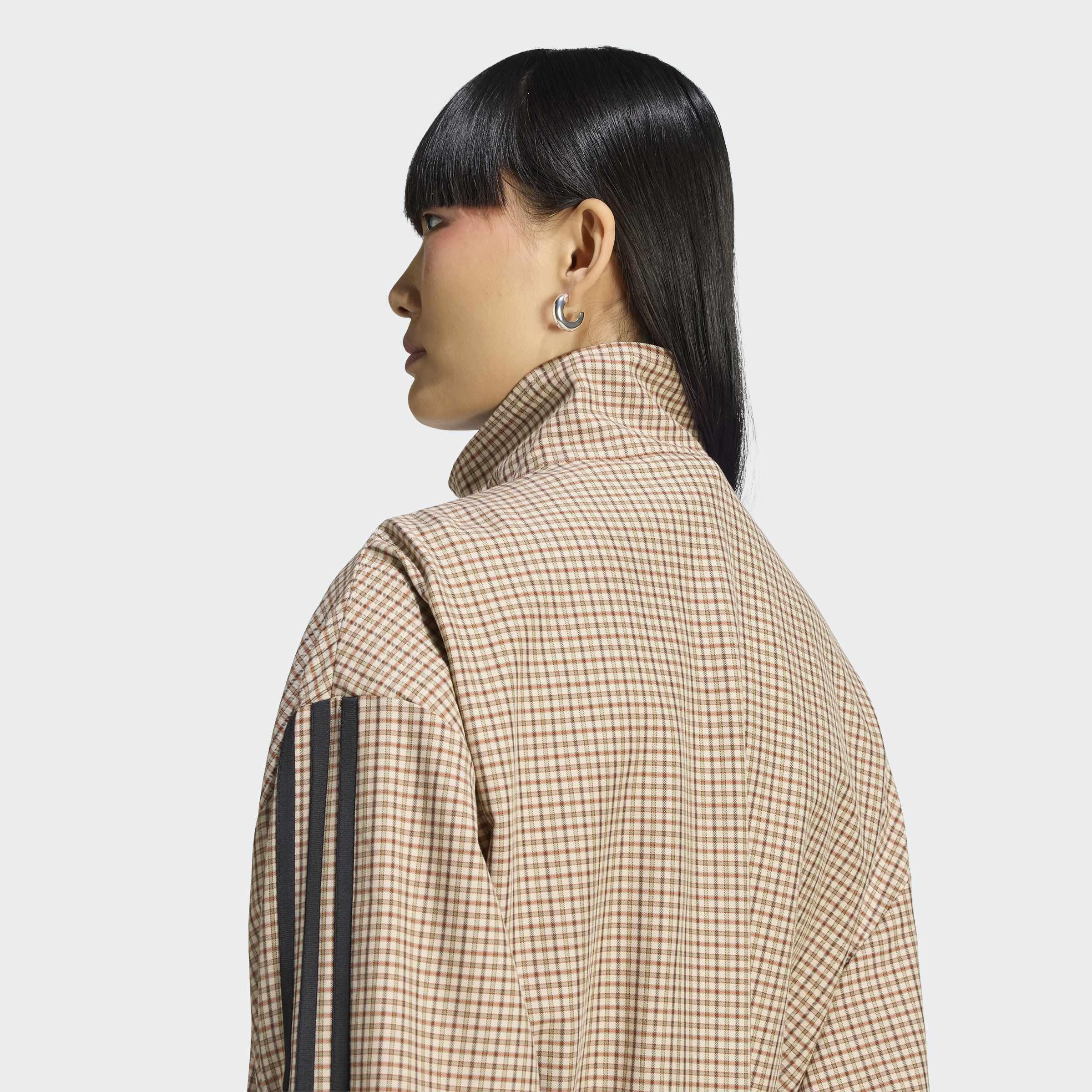 Checks Track Top, Beige, A701_ONE, large image number 3