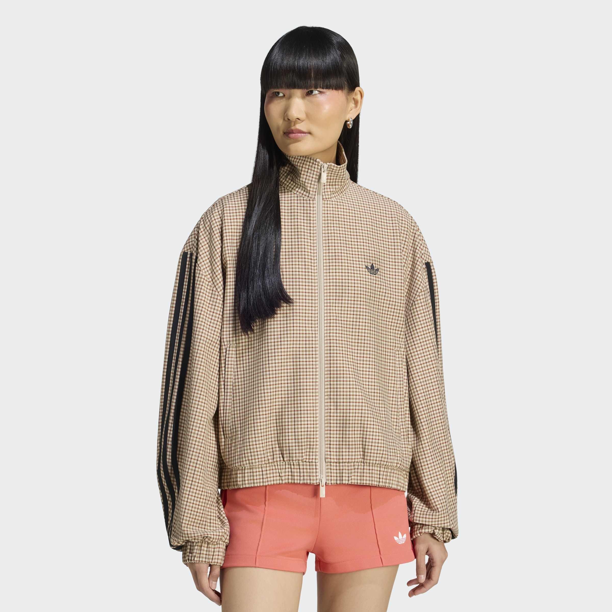 Checks Track Top, Beige, A701_ONE, large image number 5