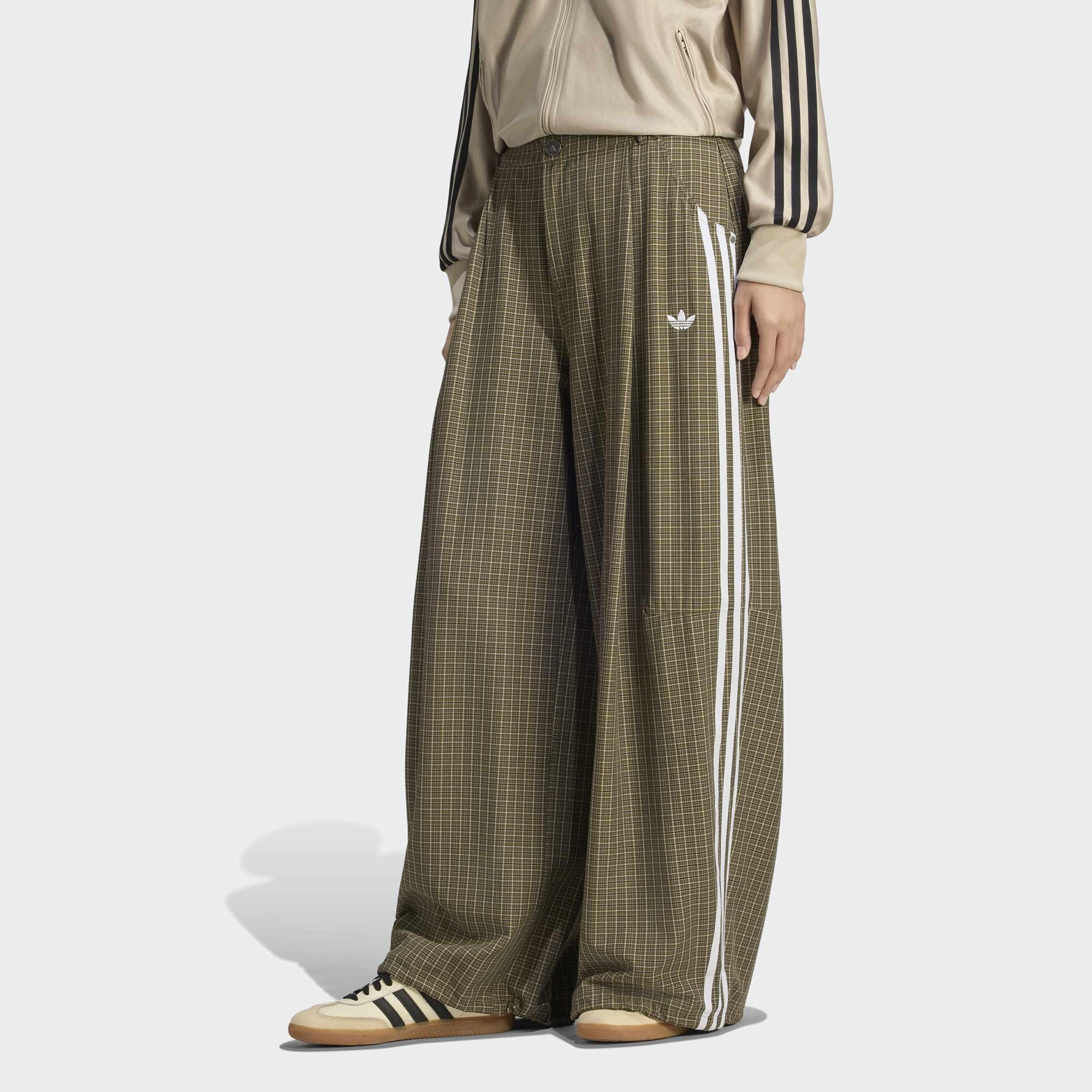 Checks Trouser Losse Trousers, Green, A701_ONE, large image number 4