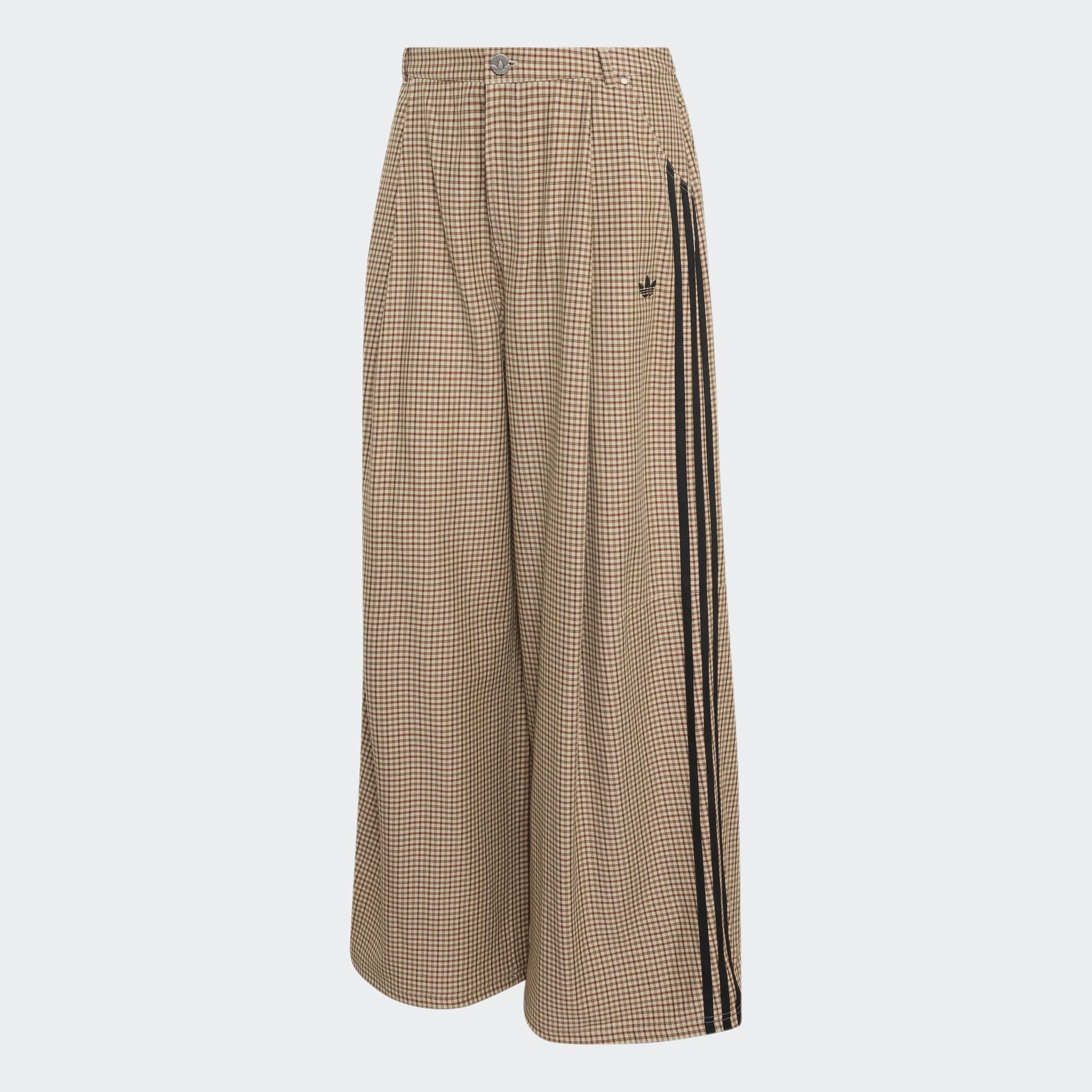 Checks Trouser Losse Trousers, Beige, A701_ONE, large image number 0