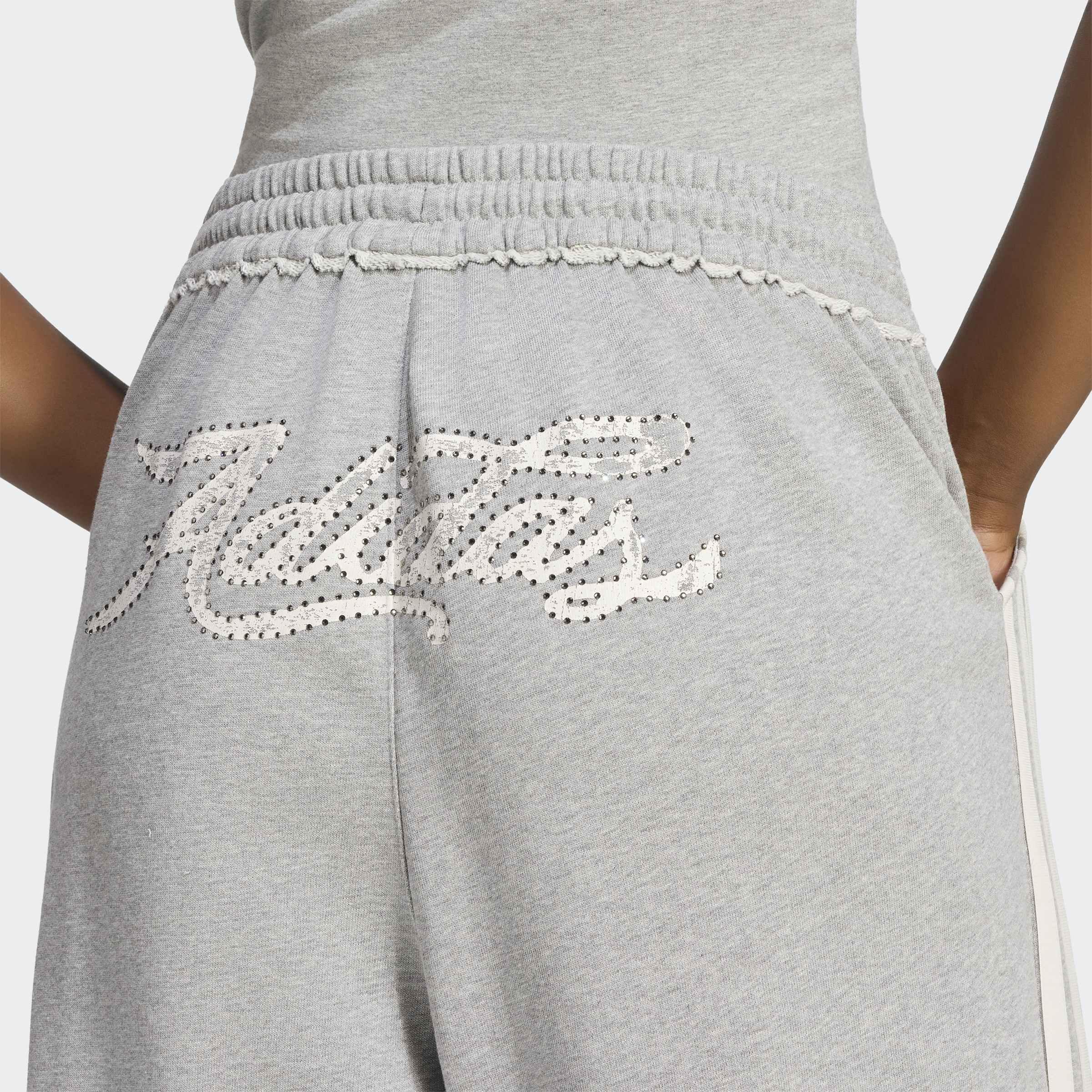 Graphic Losse Sweat Joggers, Grey, A701_ONE, large image number 3