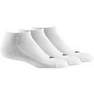 Trefoil Liner Socks 3 Pairs White Unisex, A701_ONE, thumbnail image number 10