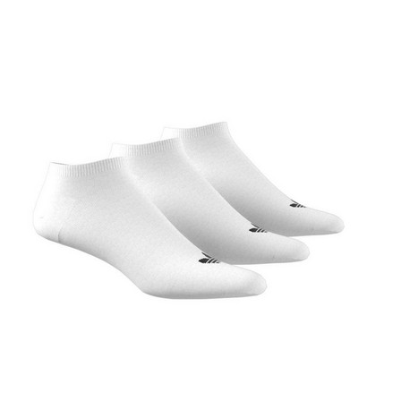 Unisex Trefoil Liner Socks 3 Pairs, White, A701_ONE, large image number 13