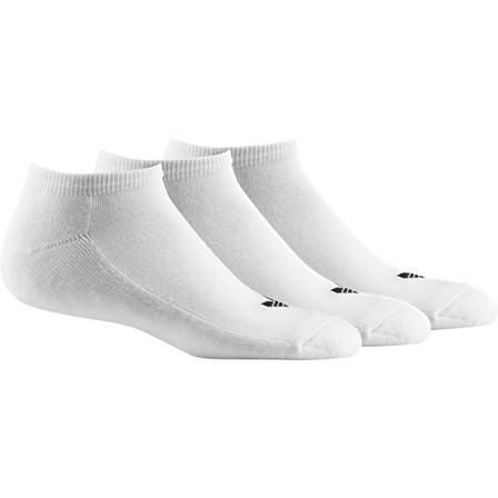 Trefoil Liner Socks 3 Pairs White Unisex, A701_ONE, large image number 19