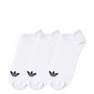 Trefoil Liner Socks 3 Pairs White Unisex, A701_ONE, thumbnail image number 22