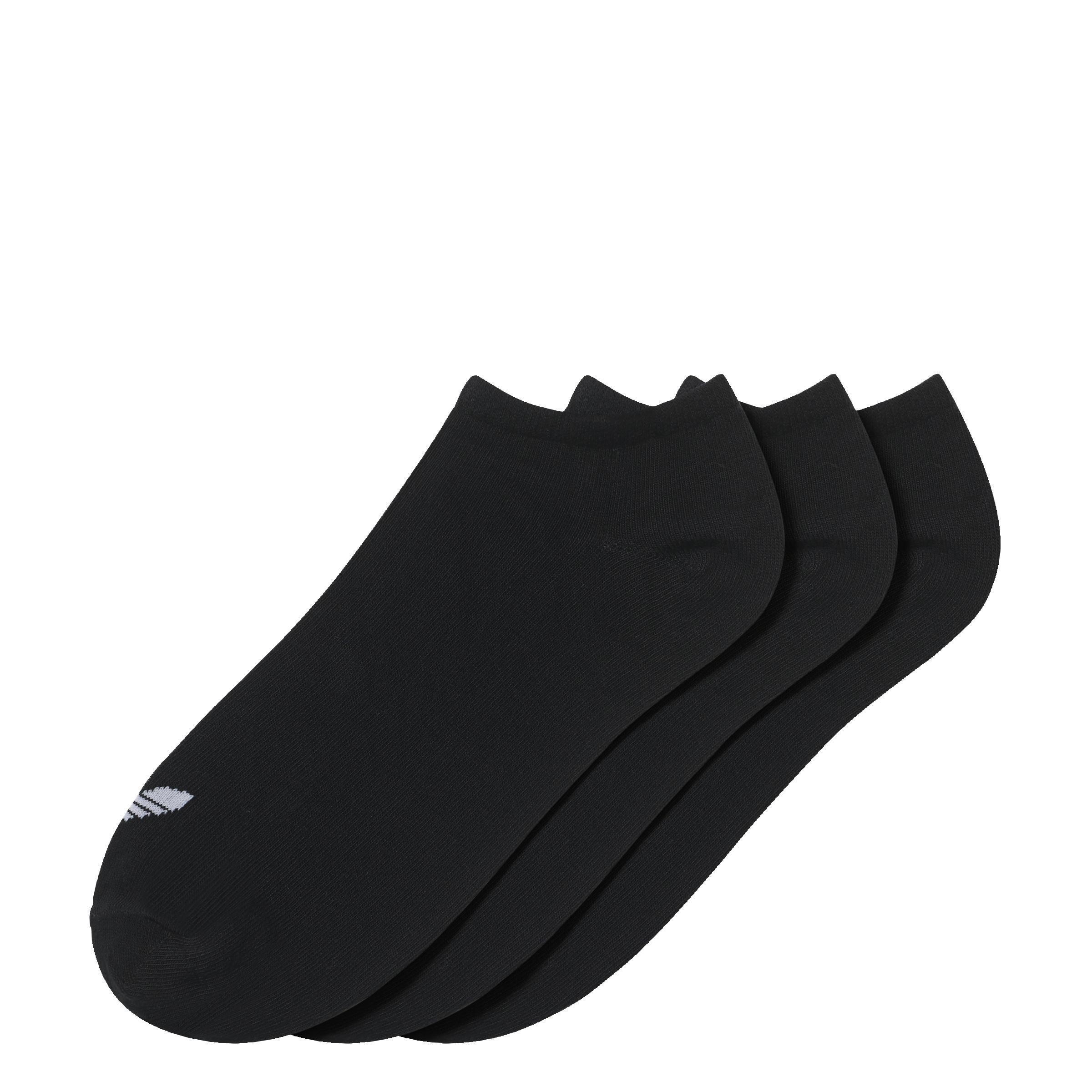 Trefoil Liner Socks 3 Pairs Black Unisex, A701_ONE, large image number 0