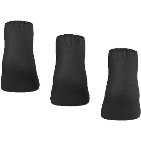 Trefoil Liner Socks 3 Pairs Black Unisex, A701_ONE, large image number 3