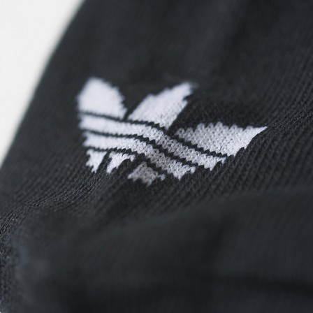 Trefoil Liner Socks 3 Pairs Black Unisex, A701_ONE, large image number 4