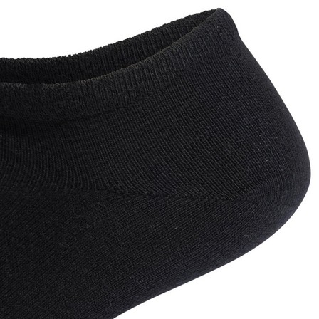 Trefoil Liner Socks 3 Pairs Black Unisex, A701_ONE, large image number 5