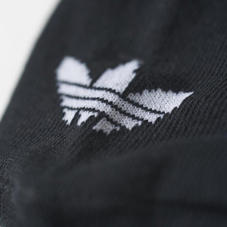 Trefoil Liner Socks 3 Pairs Black Unisex, A701_ONE, large image number 6