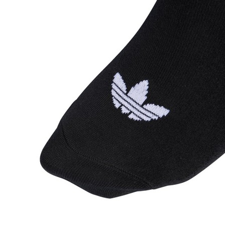 Trefoil Liner Socks 3 Pairs Black Unisex, A701_ONE, large image number 9